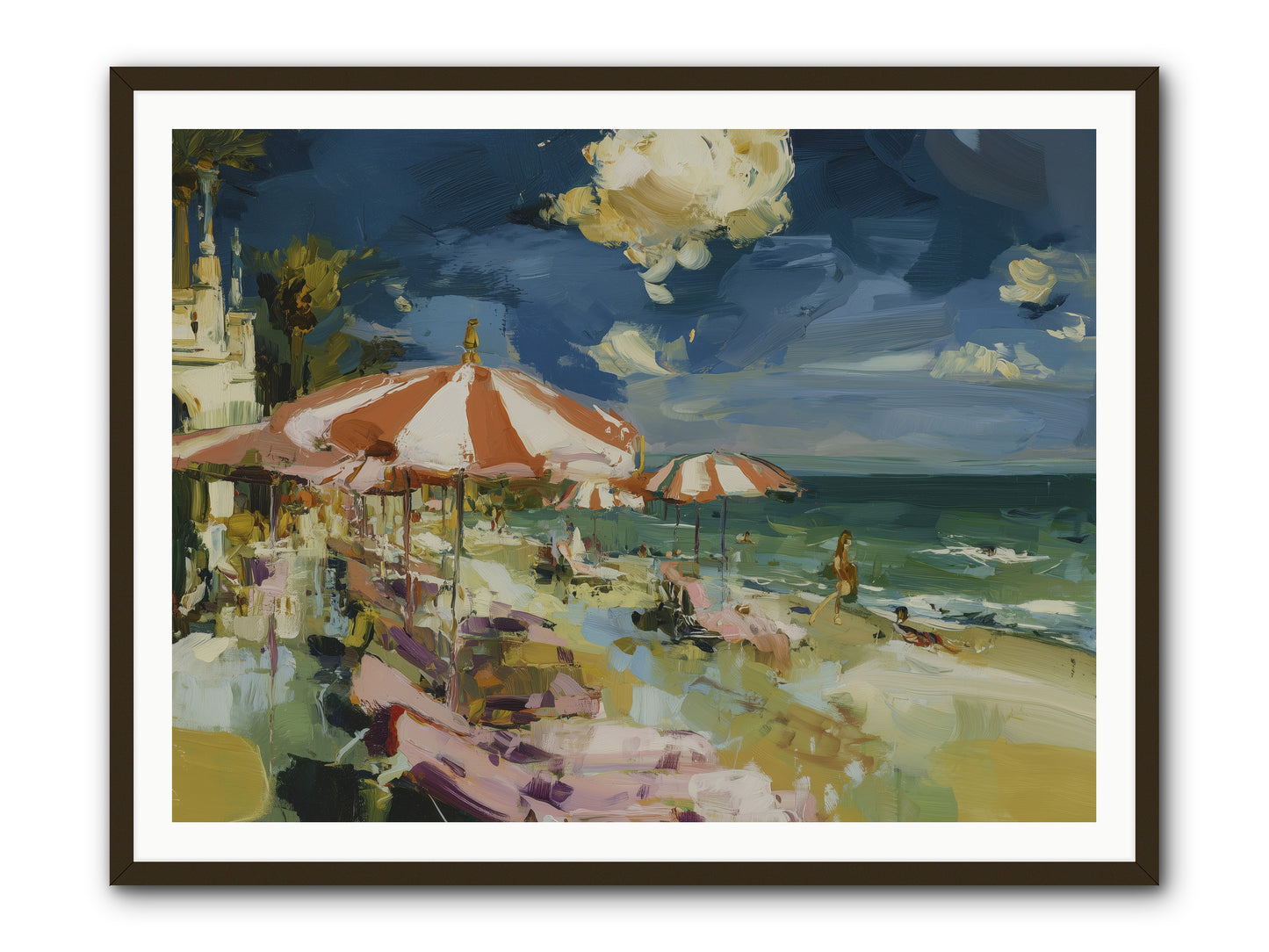 Gallic Shore Glory -- Framed Print - Black 48x36