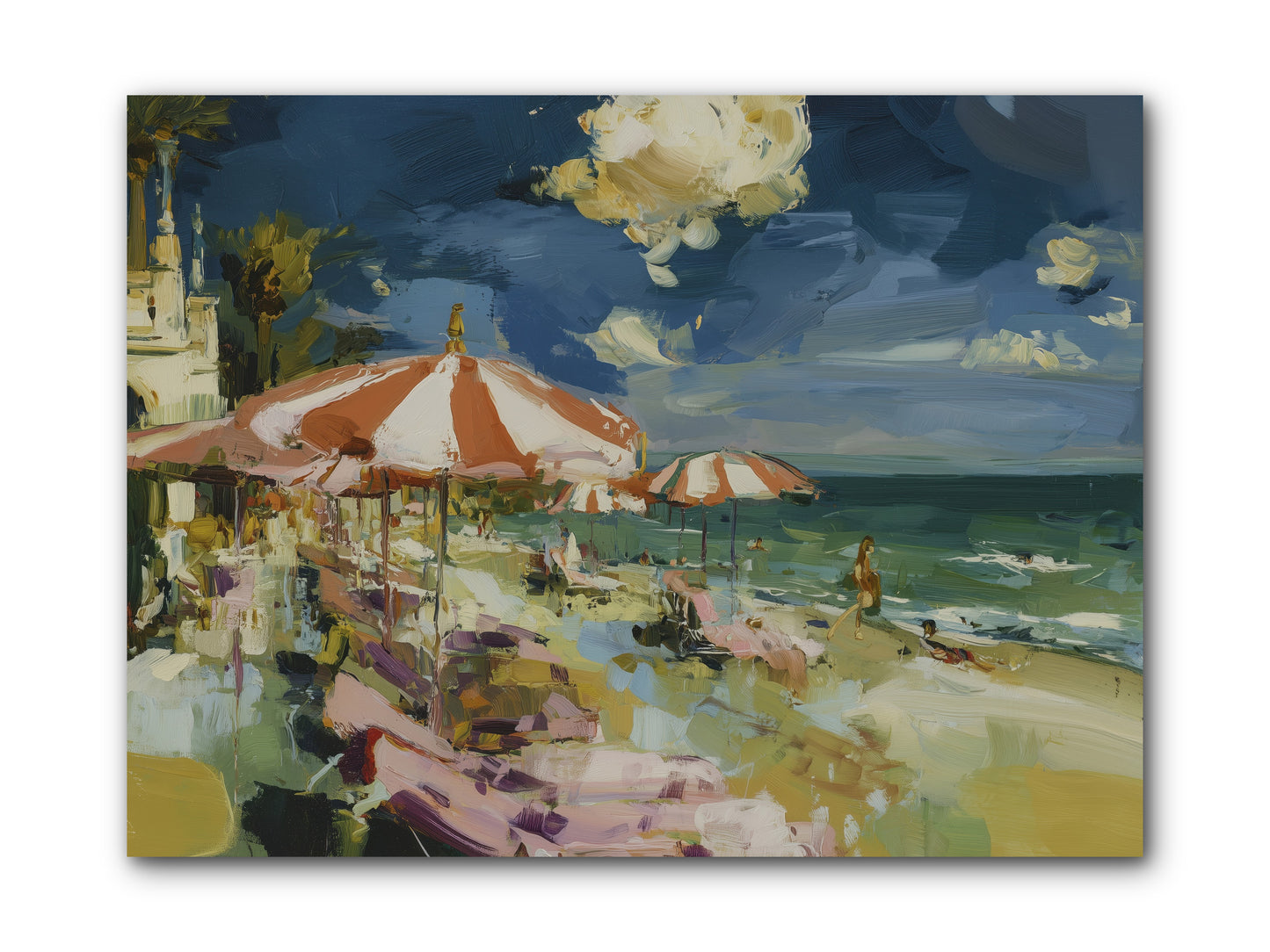 Gallic Shore Glory -- Wrapped Canvas 12x9