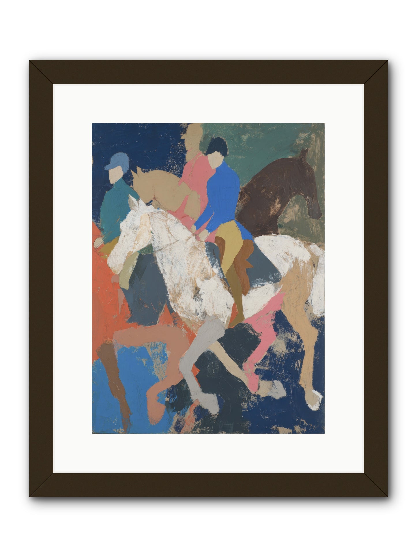 Galloping Into Myth -- Framed Print - Black 12x16