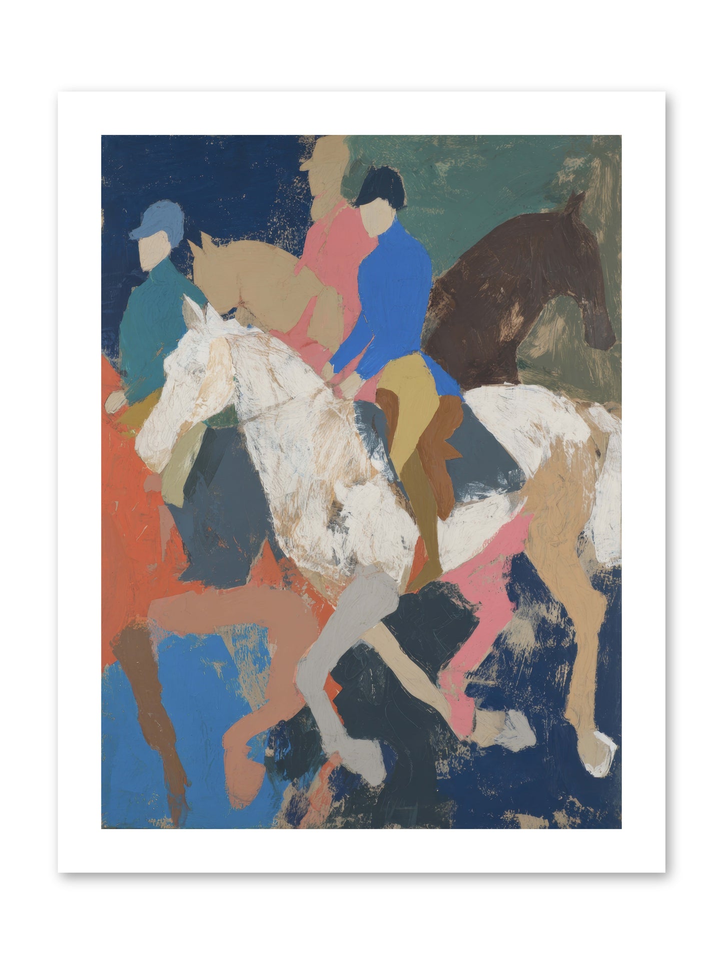 Galloping Into Myth -- Paper Print 12x16