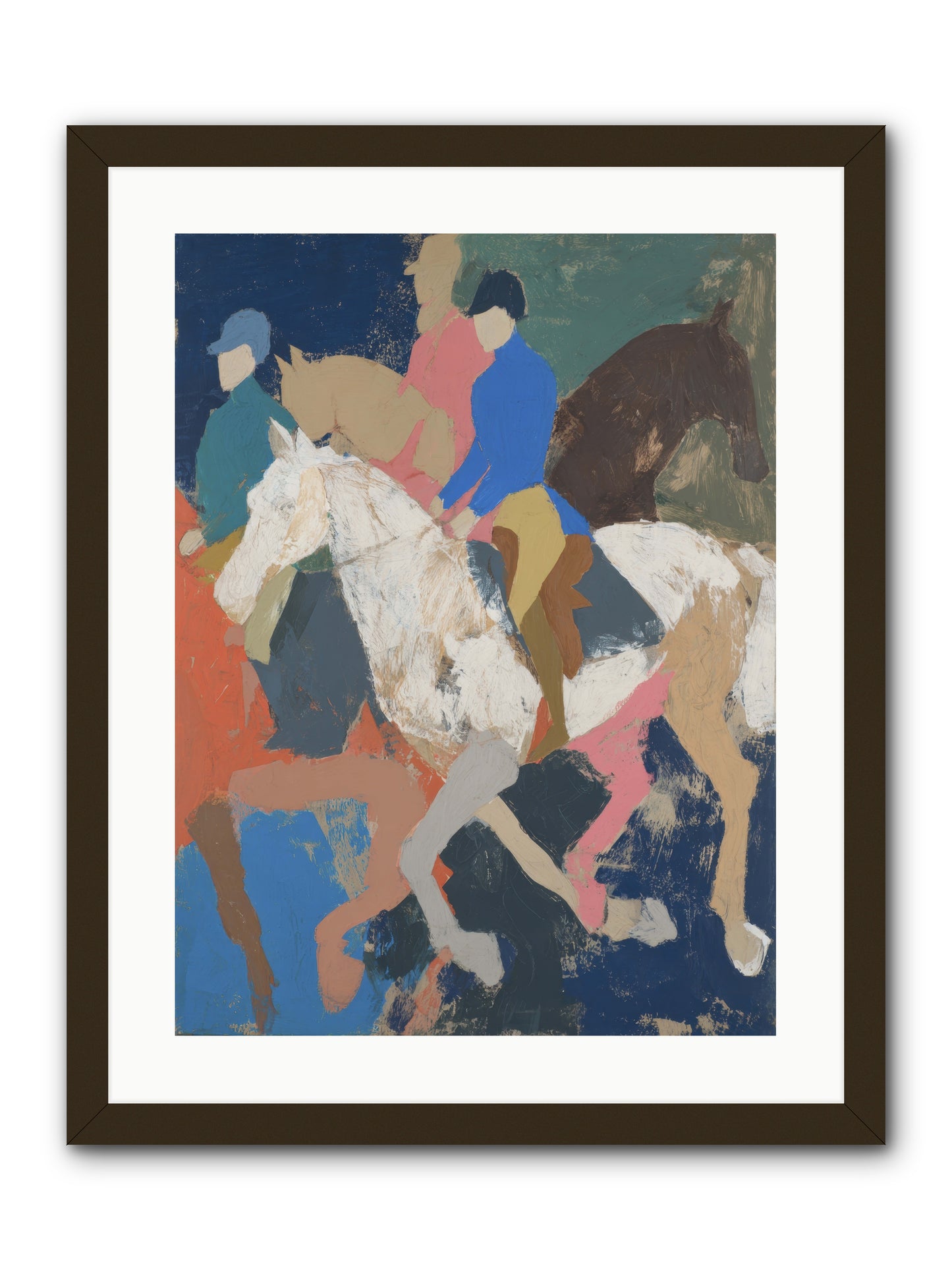 Galloping Into Myth -- Framed Print - Black 18x24