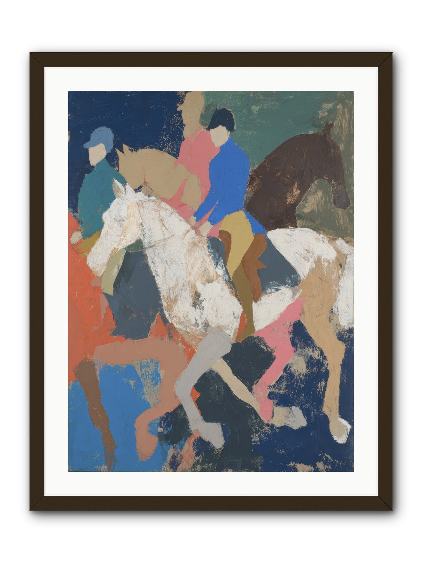 Galloping Into Myth -- Framed Print - Black 24x32