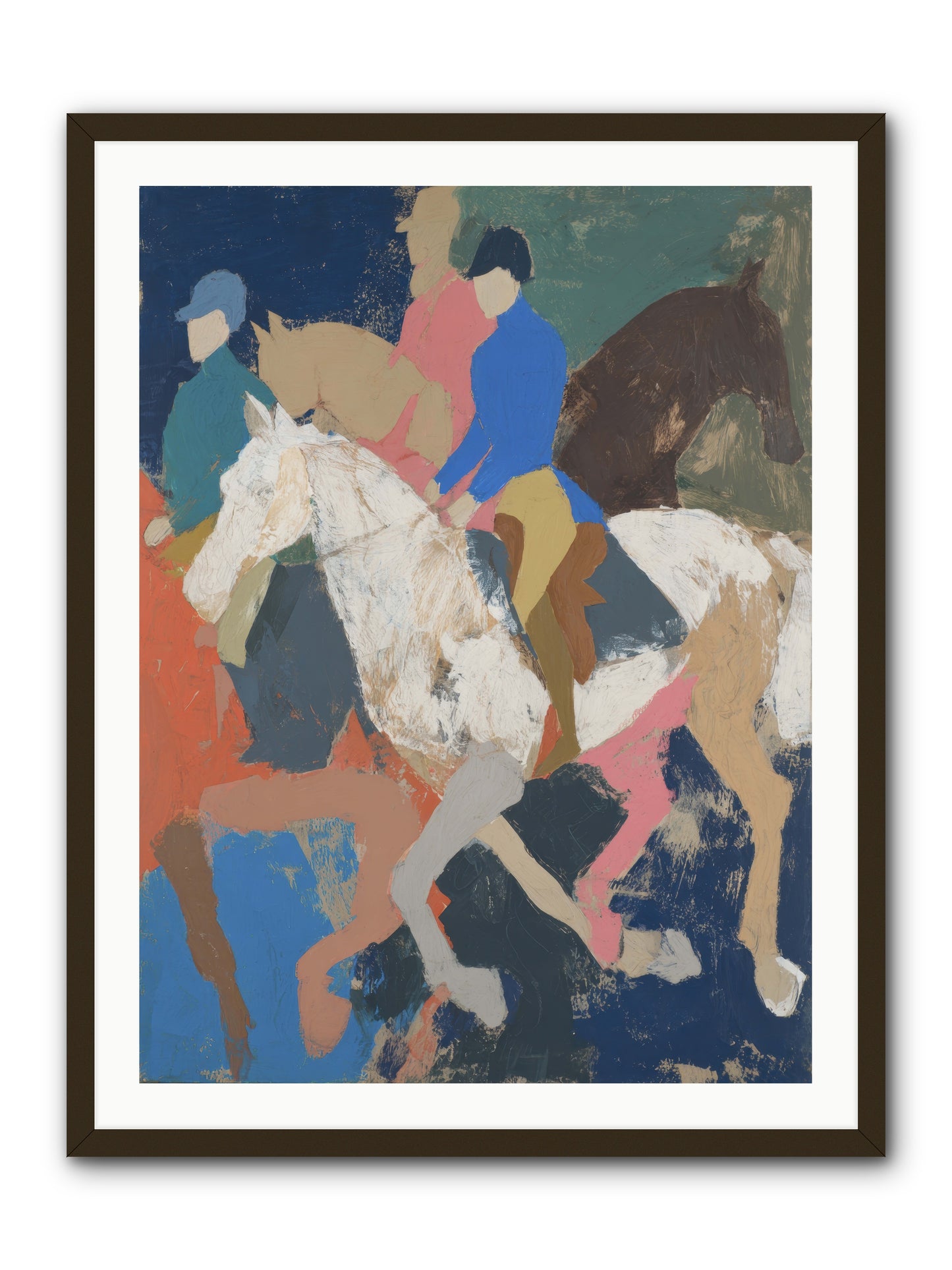 Galloping Into Myth -- Framed Print - Black 30x40