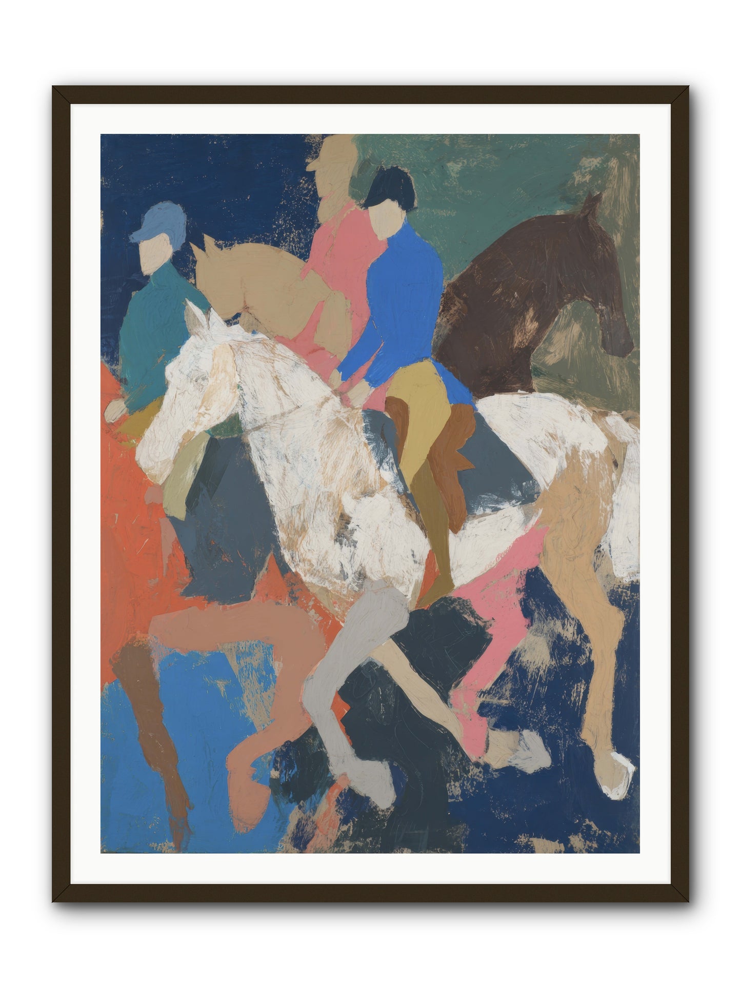 Galloping Into Myth -- Framed Print - Black 36x48