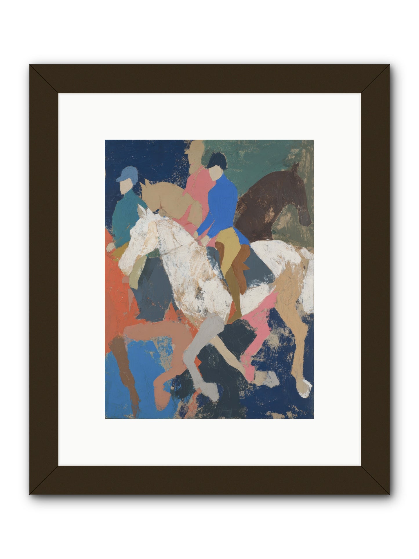 Galloping Into Myth -- Framed Print - Black 9x12