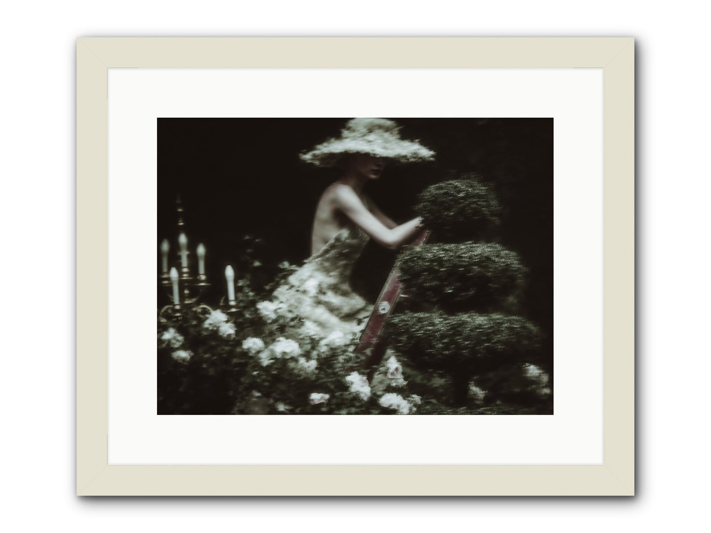 Garden Architecture -- Framed Print - White 16x12