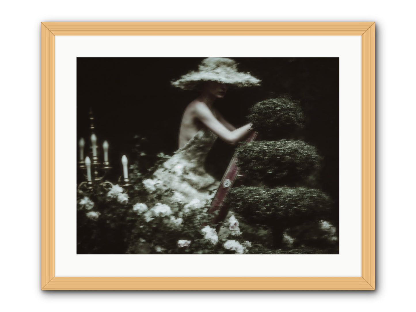 Garden Architecture -- Framed Print - Natural 24x18