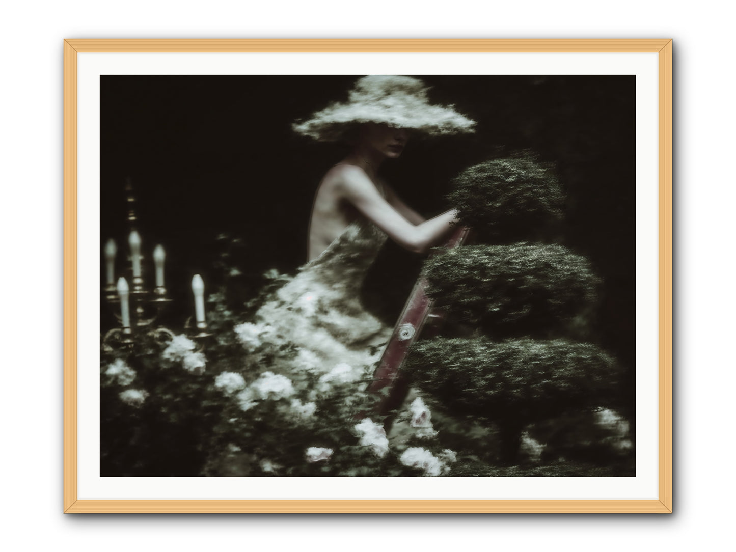 Garden Architecture -- Framed Print - Natural 48x36