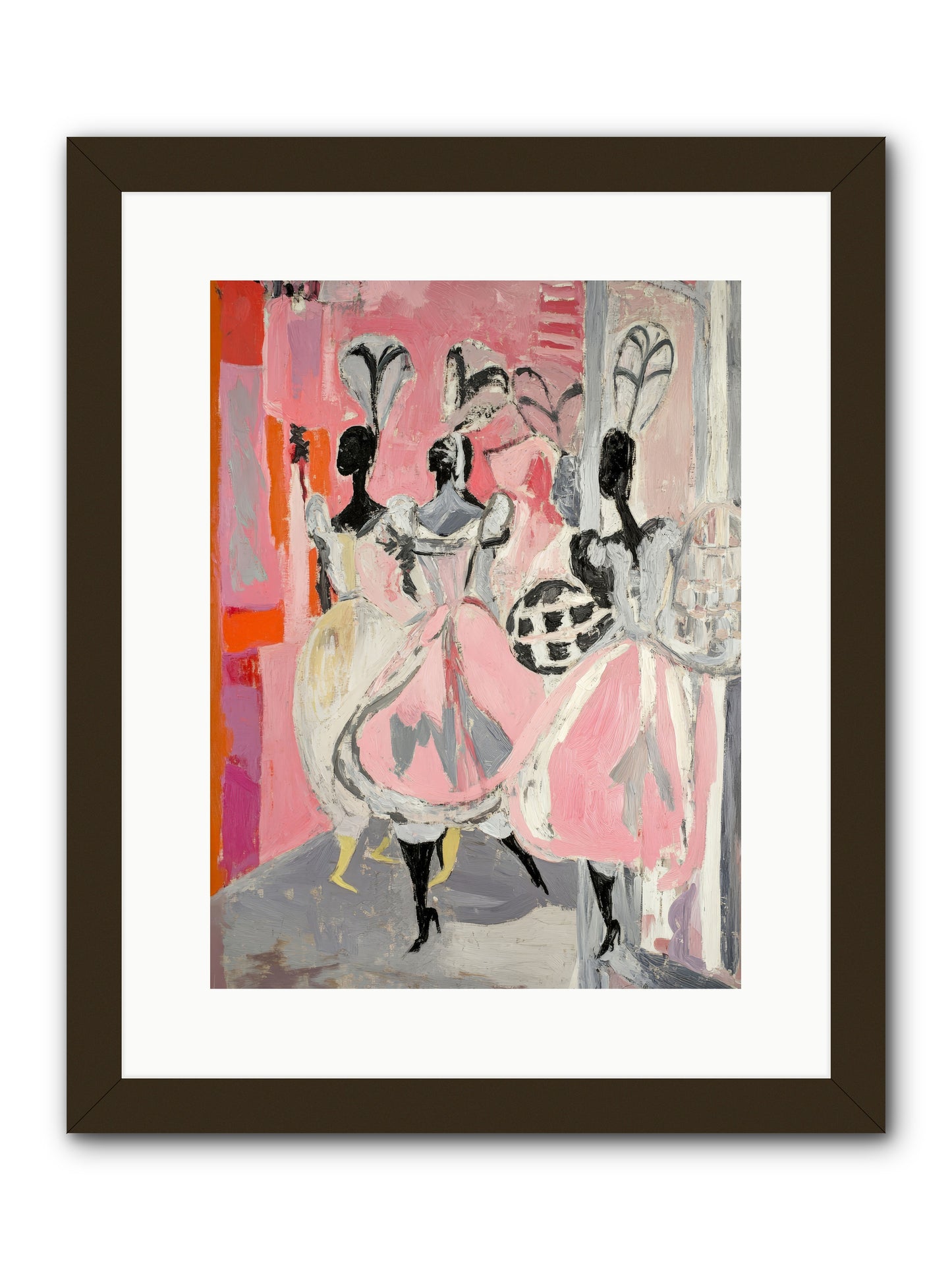 Garden Ballet Notes -- Framed Print - Black 12x16