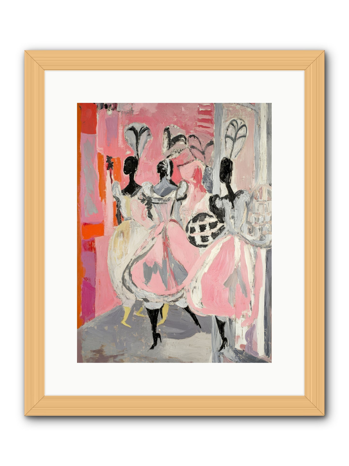 Garden Ballet Notes -- Framed Print - Natural 12x16