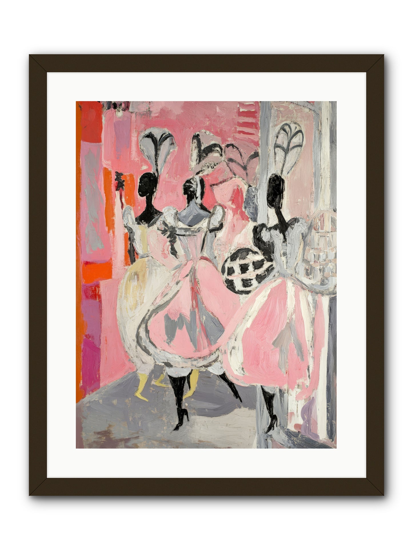 Garden Ballet Notes -- Framed Print - Black 18x24