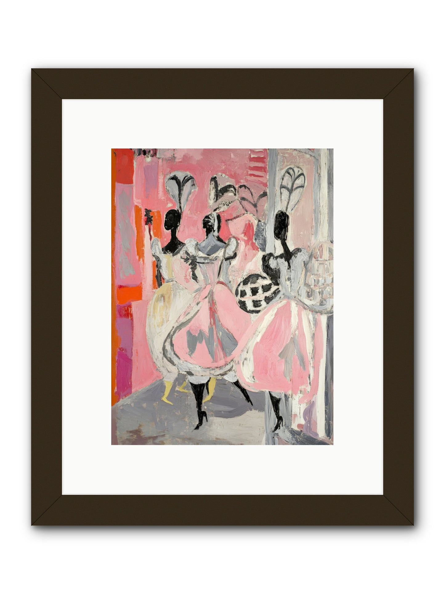 Garden Ballet Notes -- Framed Print - Black 9x12
