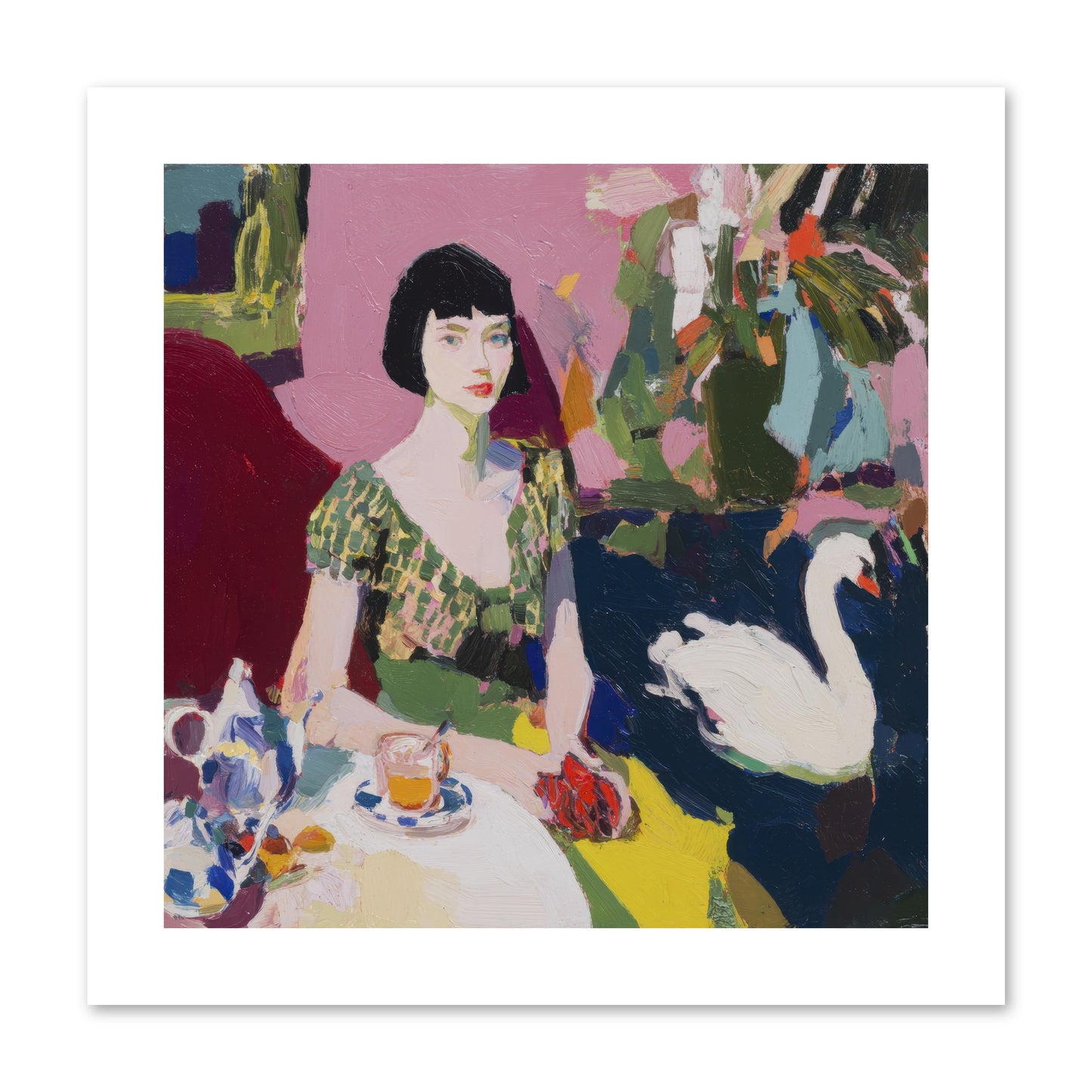 Garden Confidante -- Loose Canvas Print 10x10