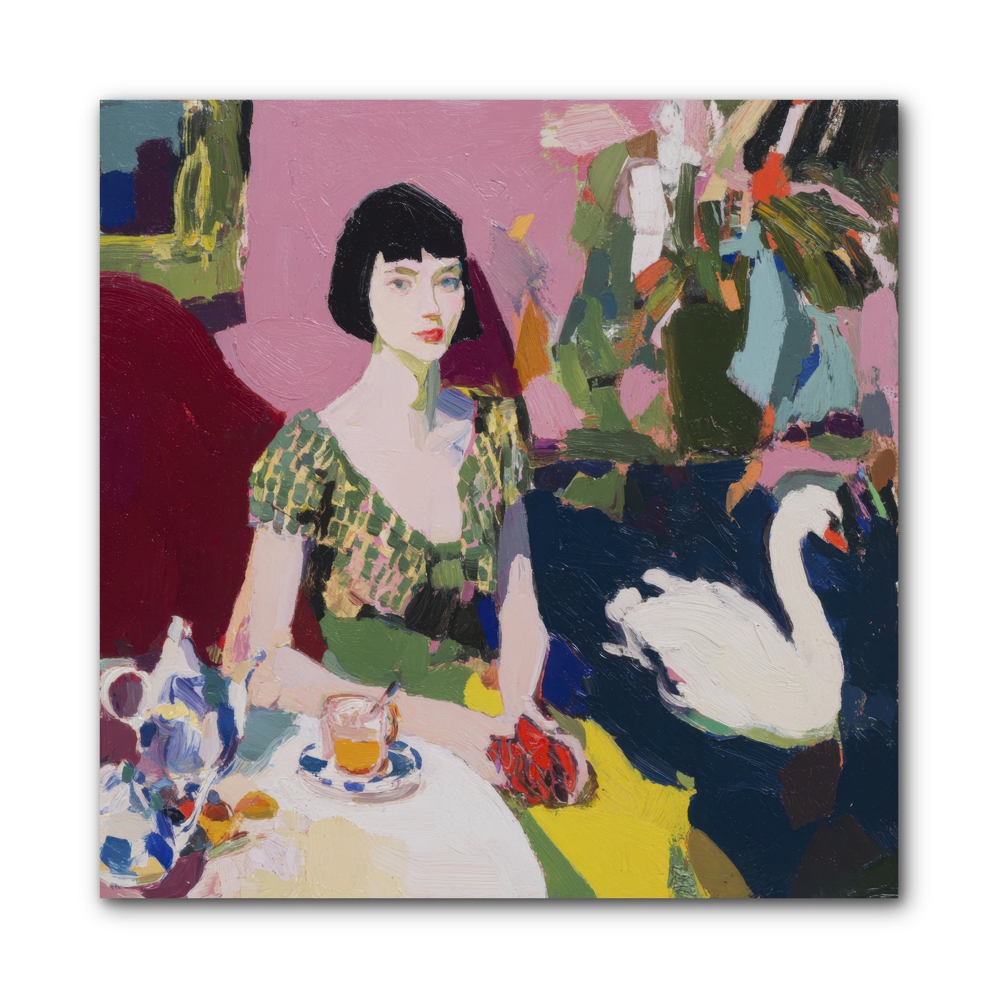 Garden Confidante -- Wrapped Canvas 10x10