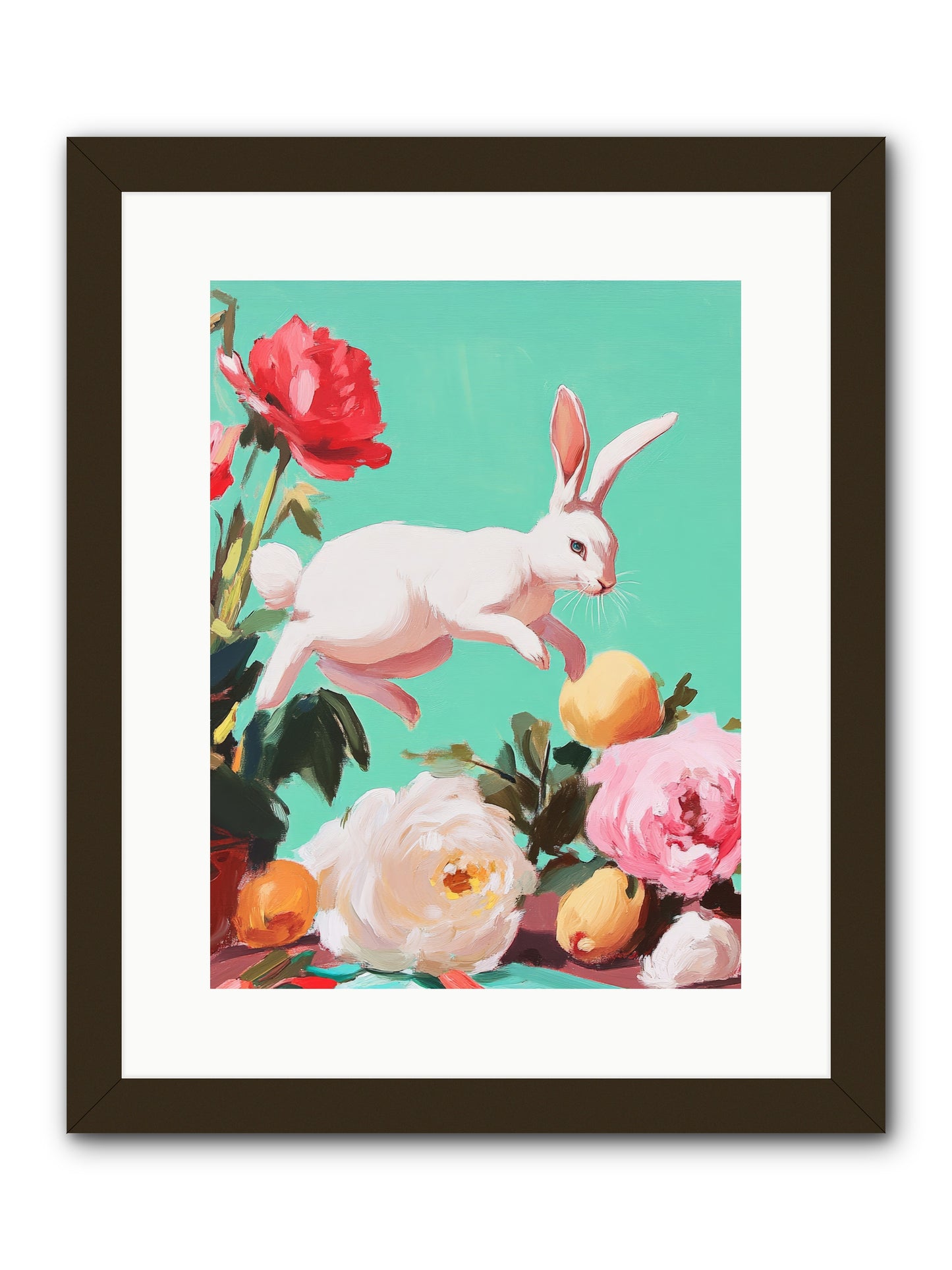 Garden Frolic No.1 Rez2 -- Framed Print - Black 12x16