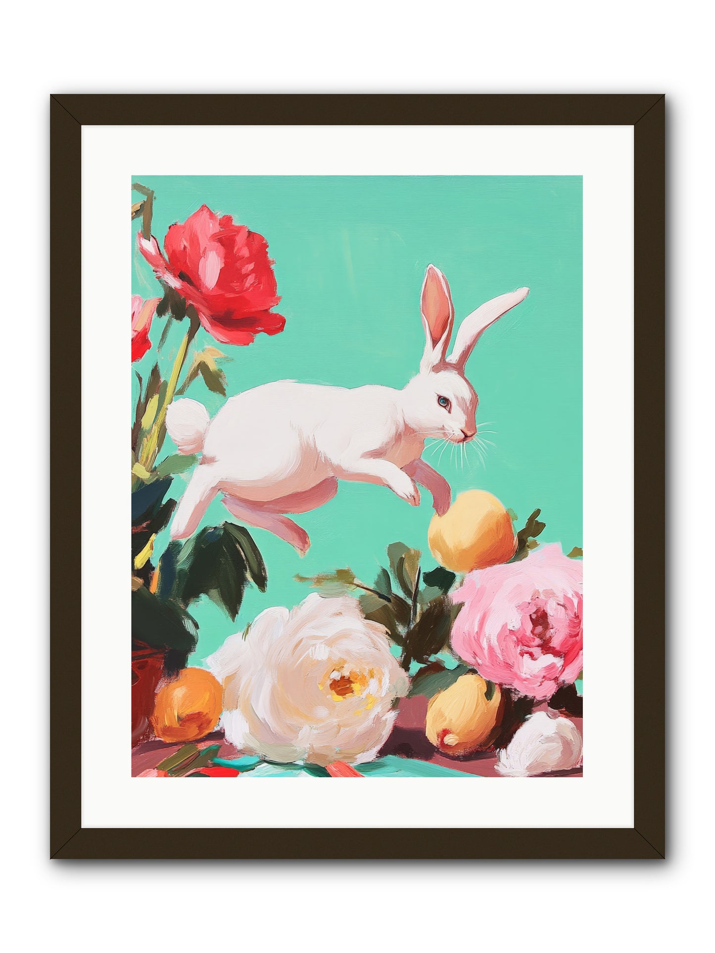 Garden Frolic No.1 Rez2 -- Framed Print - Black 18x24