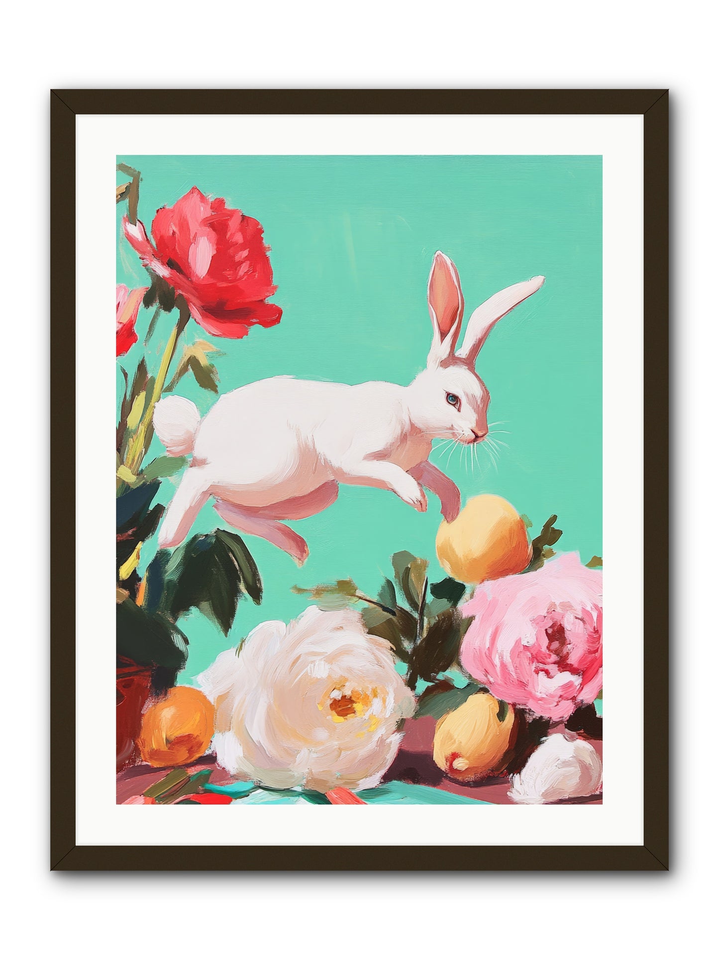 Garden Frolic No.1 Rez2 -- Framed Print - Black 24x32