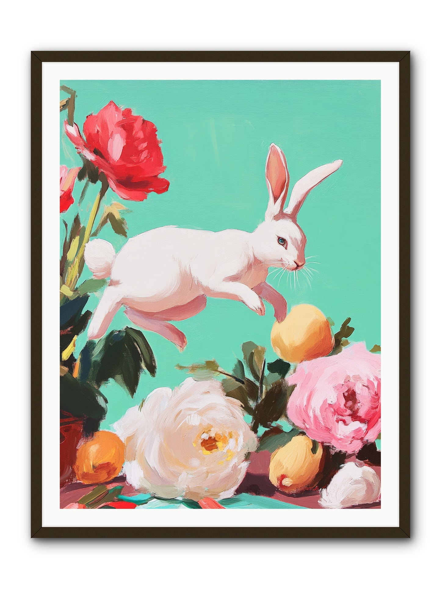 Garden Frolic No.1 Rez2 -- Framed Print - Black 36x48