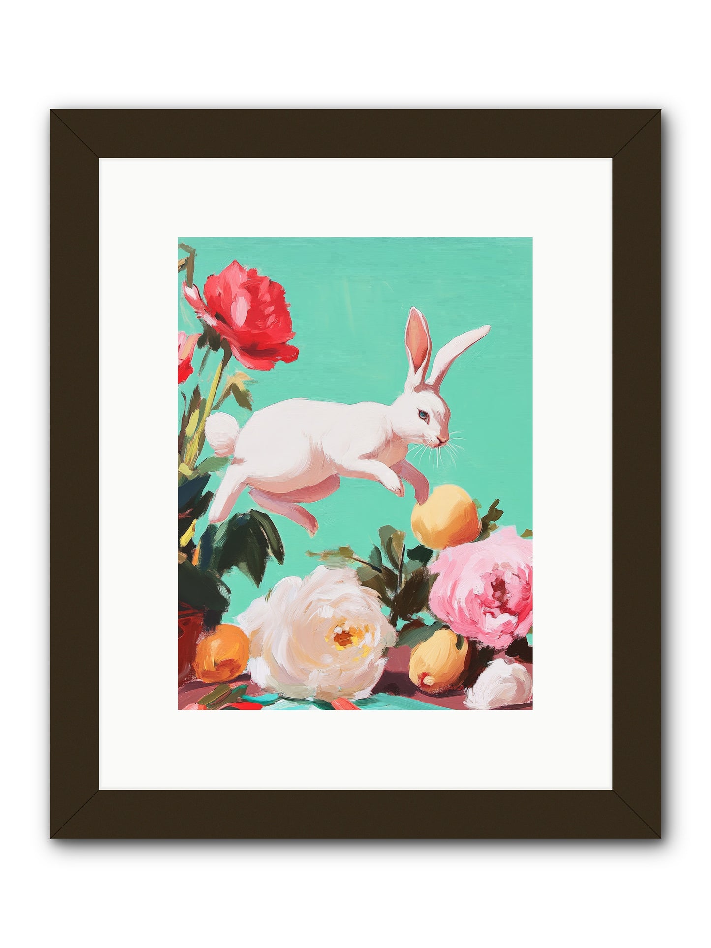 Garden Frolic No.1 Rez2 -- Framed Print - Black 9x12