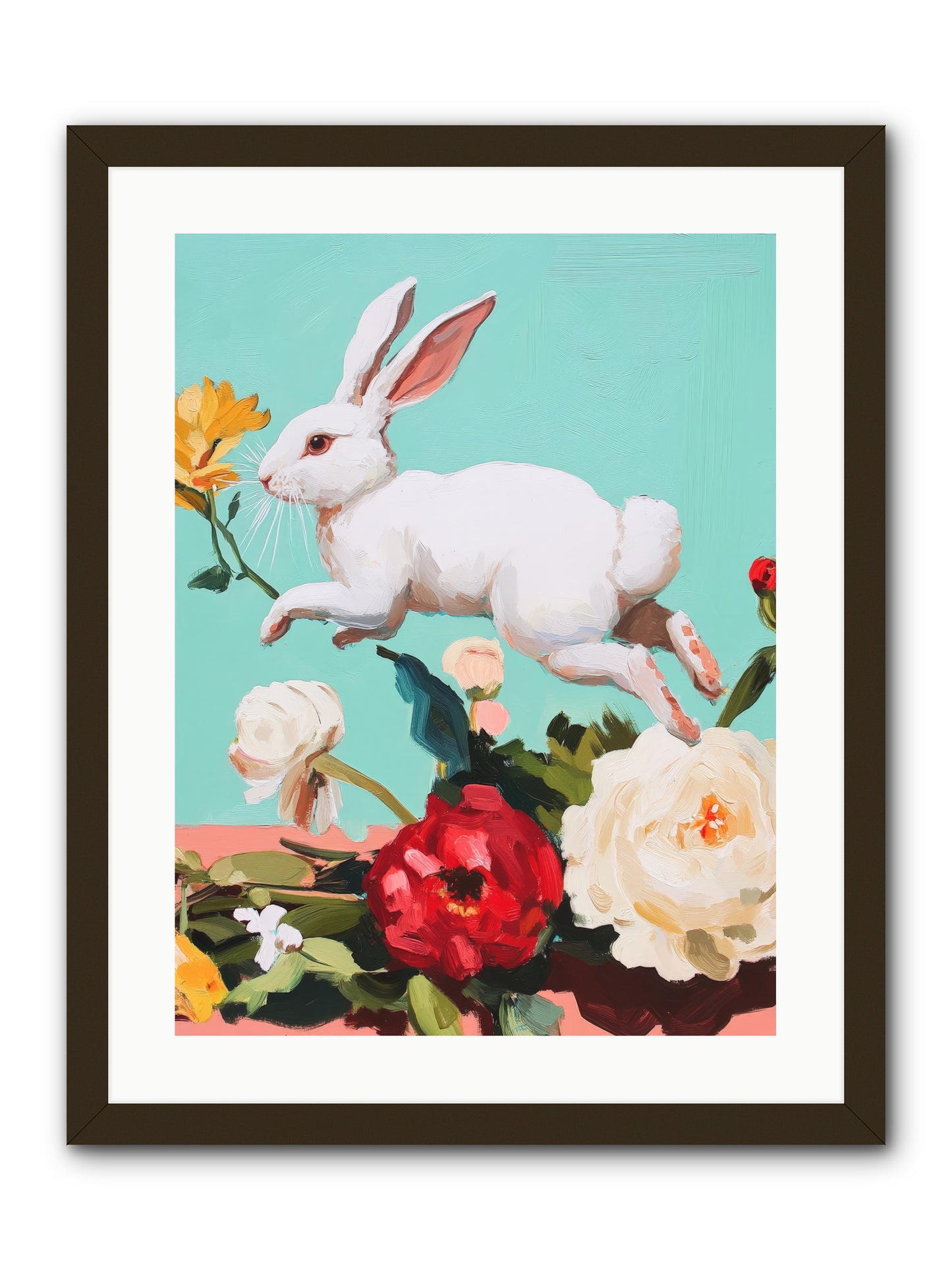 Garden Frolic No.2 Rez2 -- Framed Print - Black 18x24
