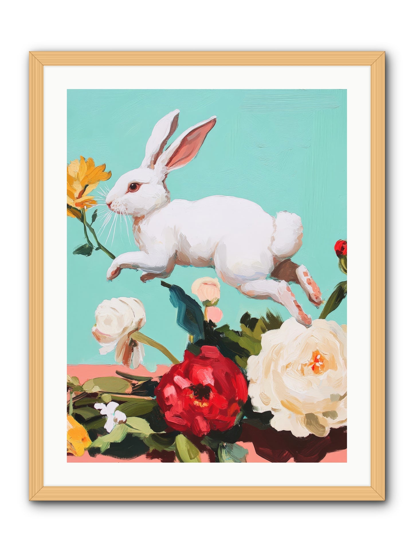 Garden Frolic No.2 Rez2 -- Framed Print - Natural 24x32