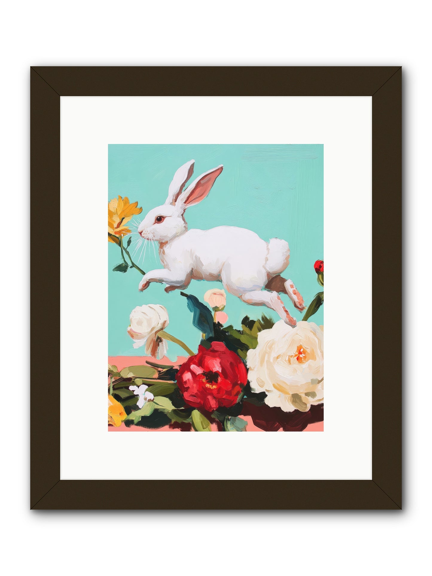 Garden Frolic No.2 Rez2 -- Framed Print - Black 9x12