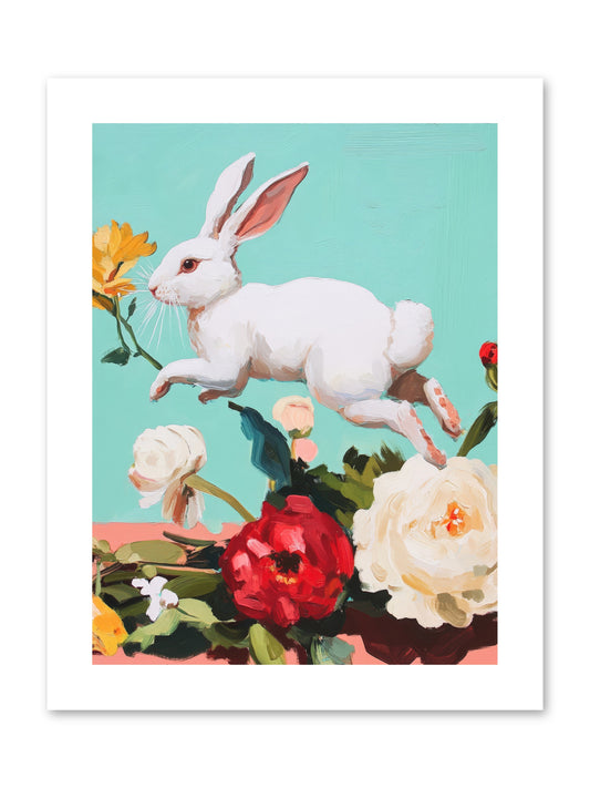 Garden Frolic No.2 Rez2 -- Paper Print 9x12