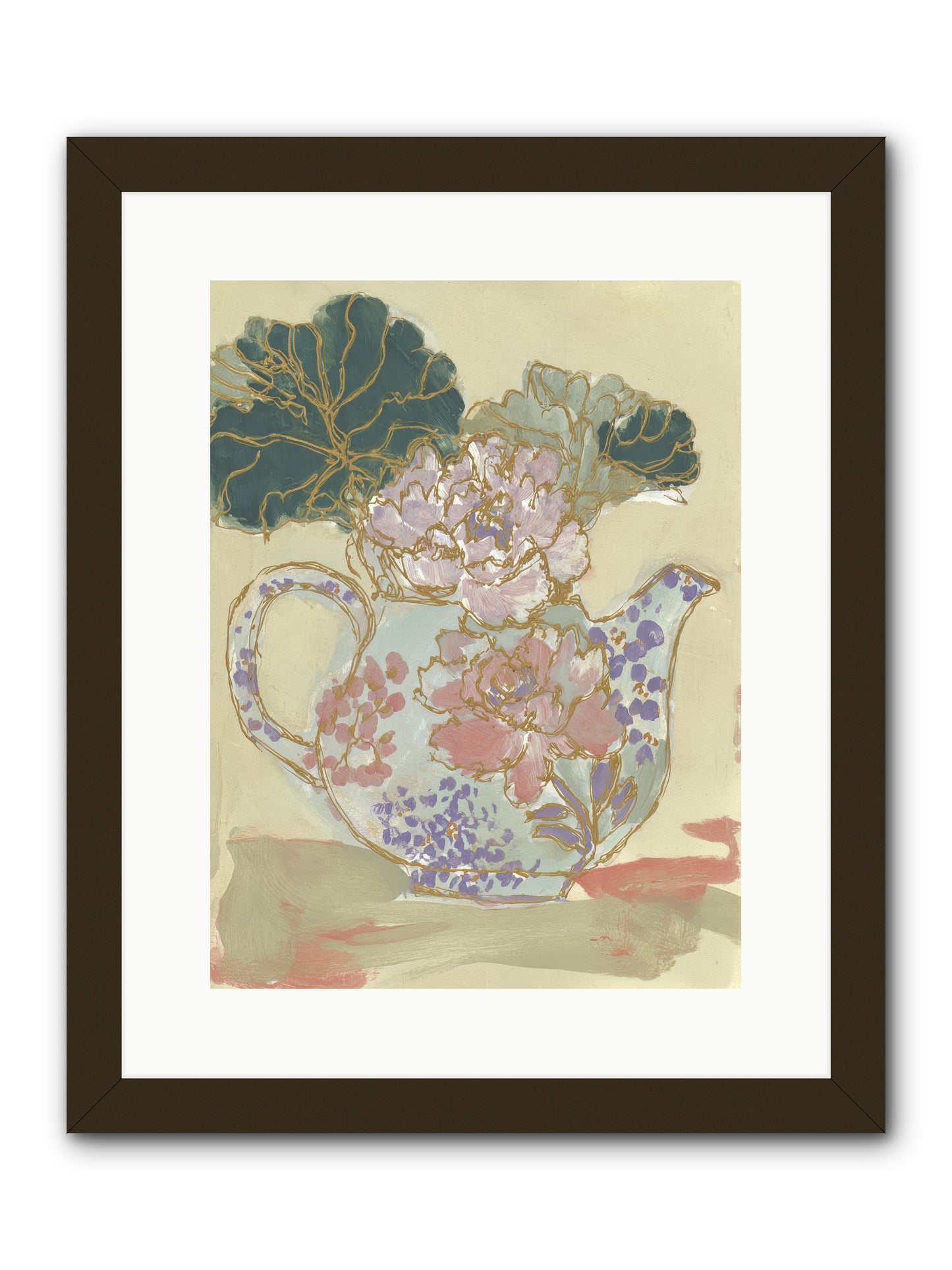 Garden Interludes No.1 -- Framed Print - Black 12x16
