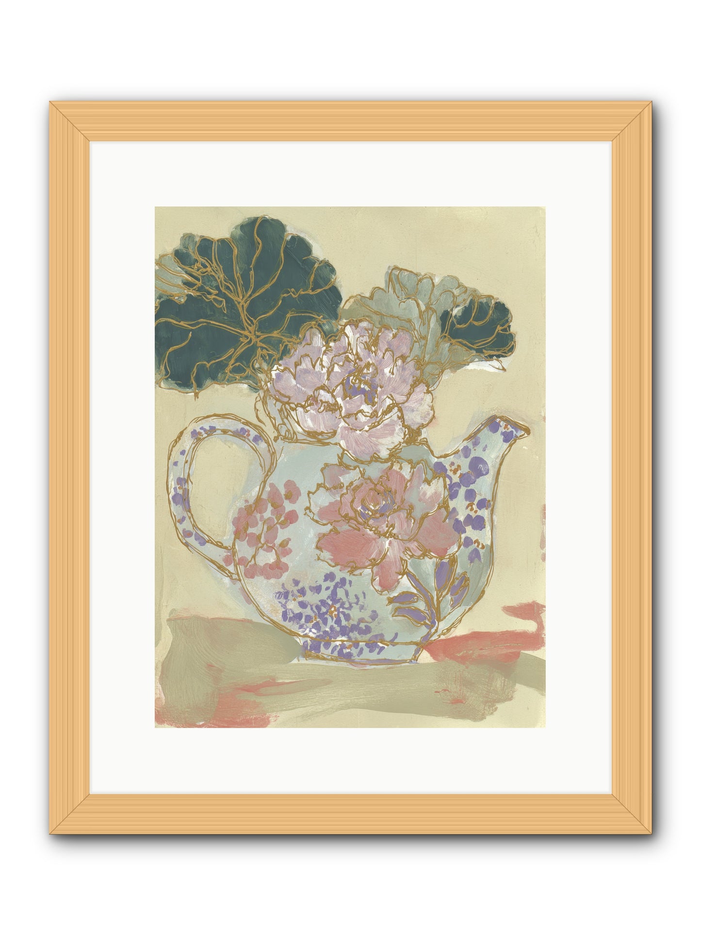 Garden Interludes No.1 -- Framed Print - Natural 12x16