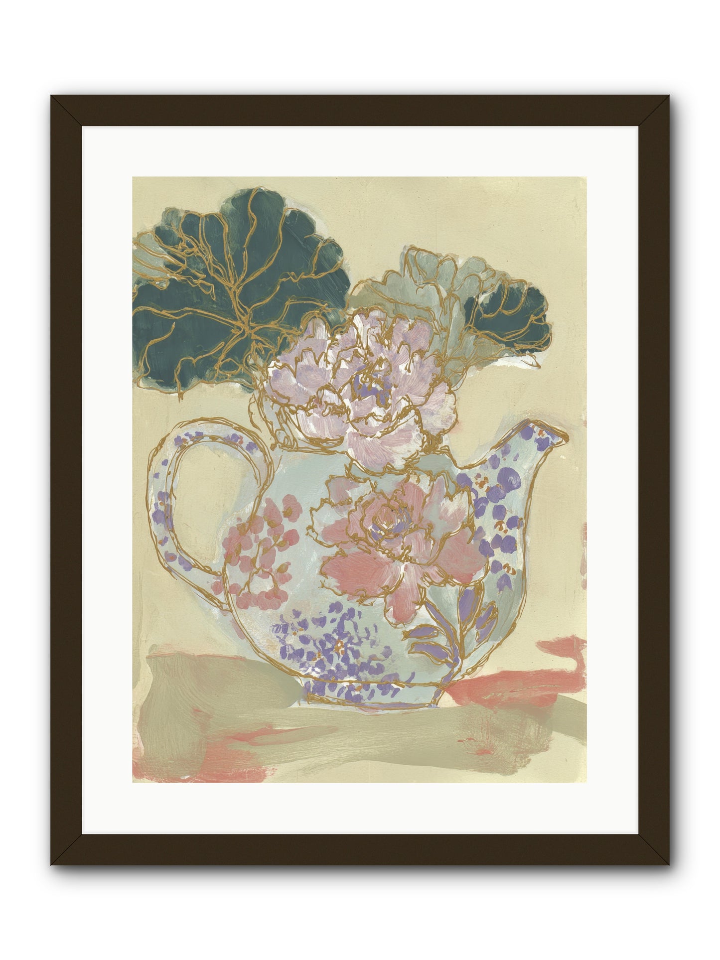 Garden Interludes No.1 -- Framed Print - Black 18x24