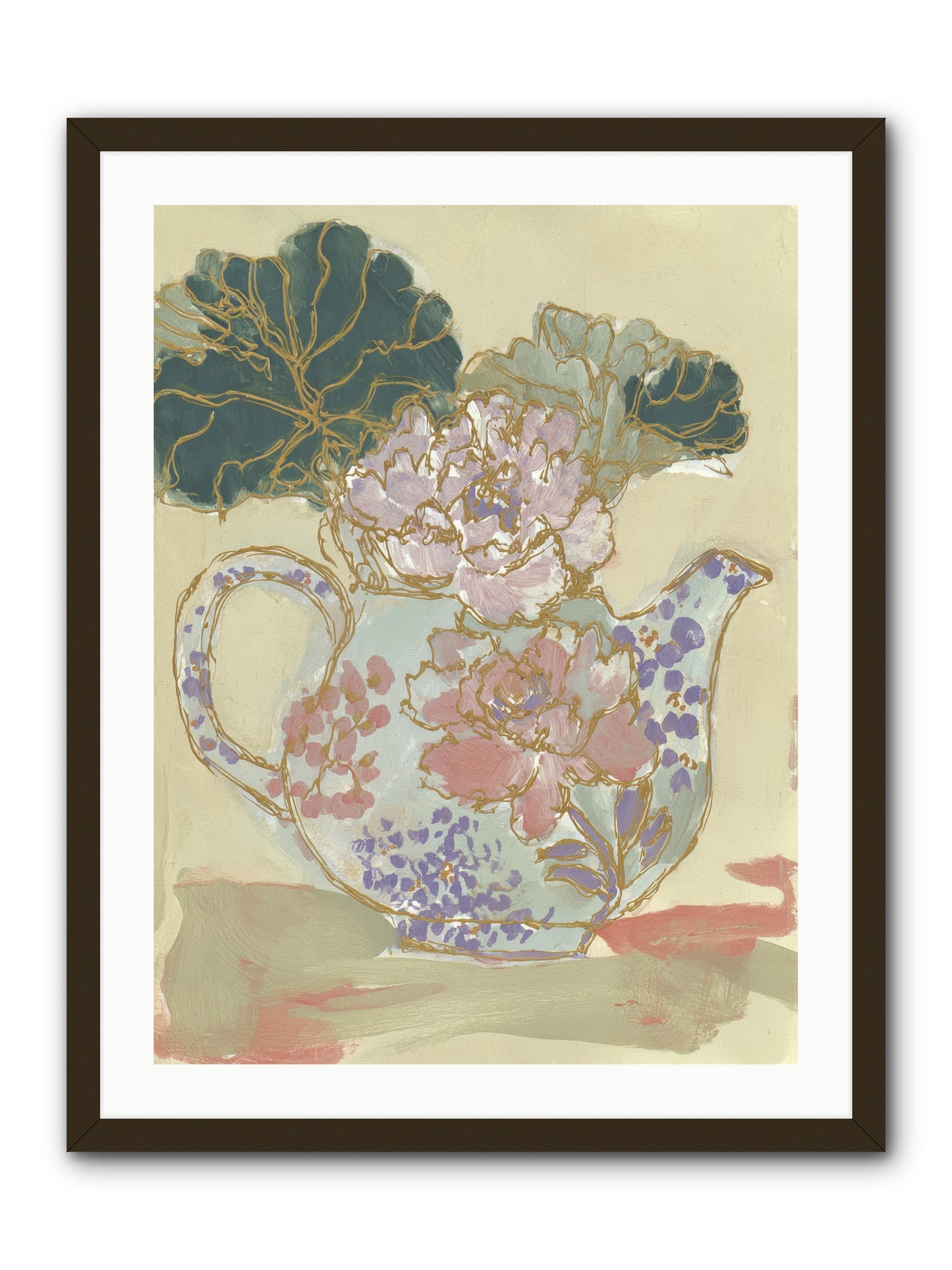 Garden Interludes No.1 -- Framed Print - Black 24x32