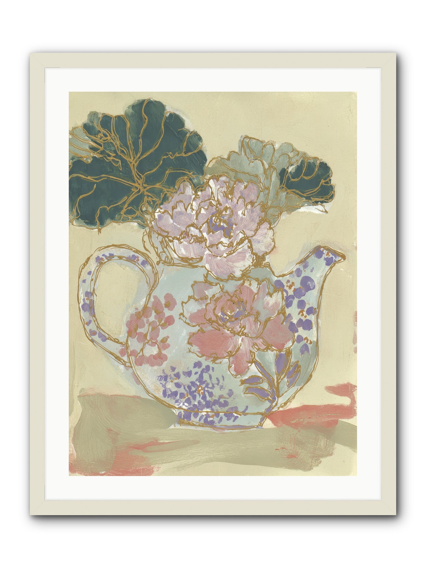 Garden Interludes No.1 -- Framed Print - White 24x32