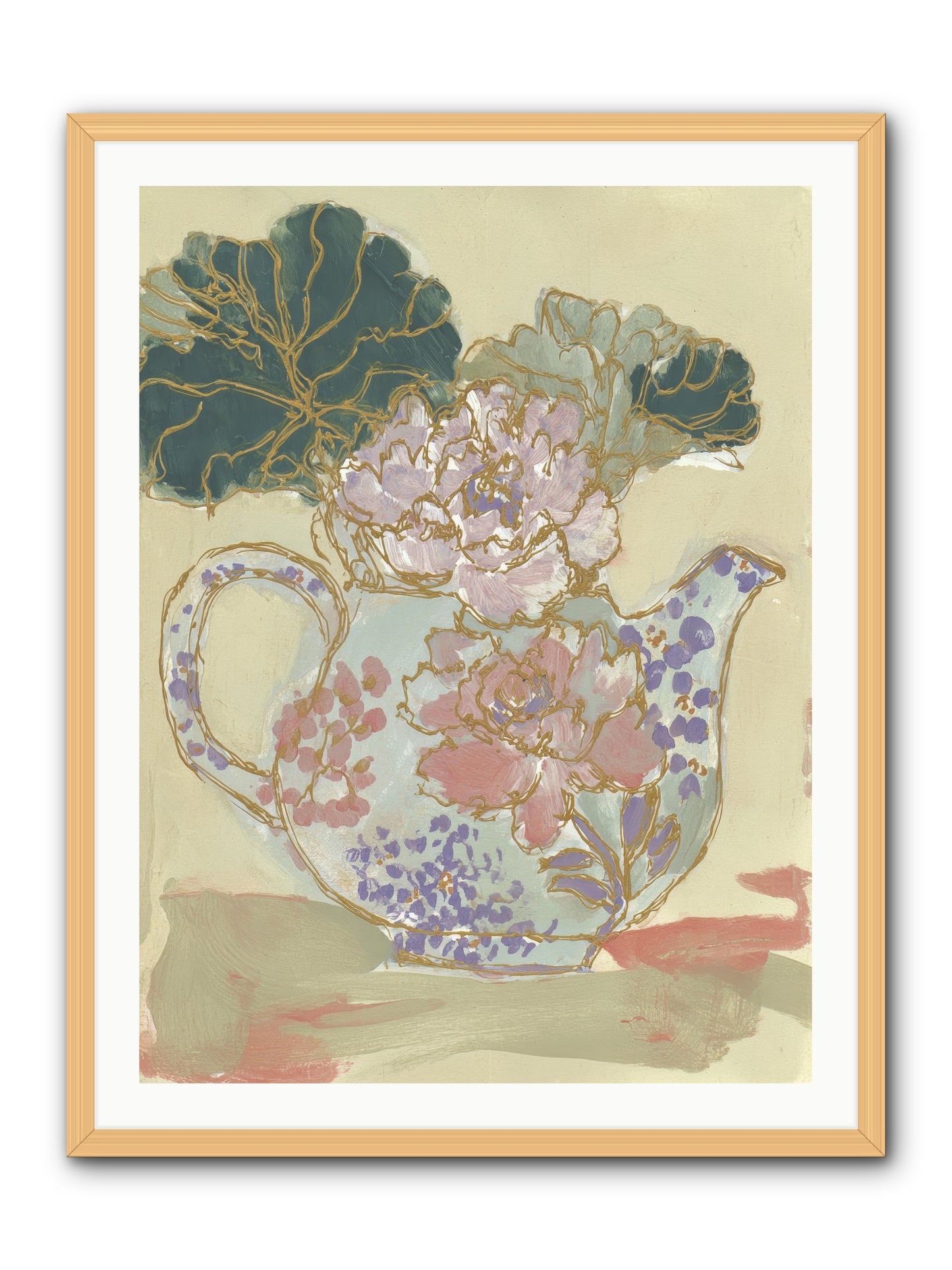 Garden Interludes No.1 -- Framed Print - Natural 30x40