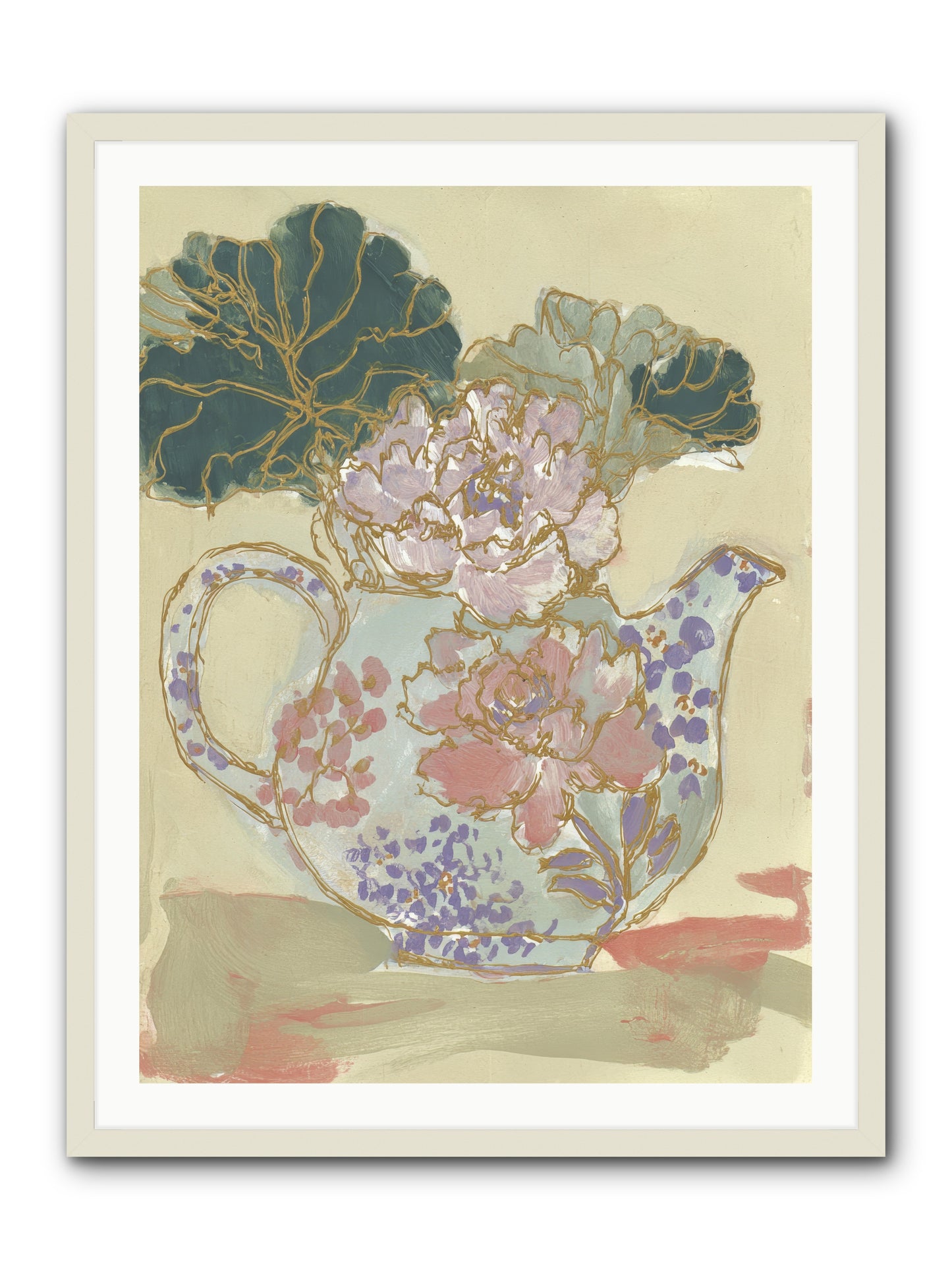 Garden Interludes No.1 -- Framed Print - White 30x40