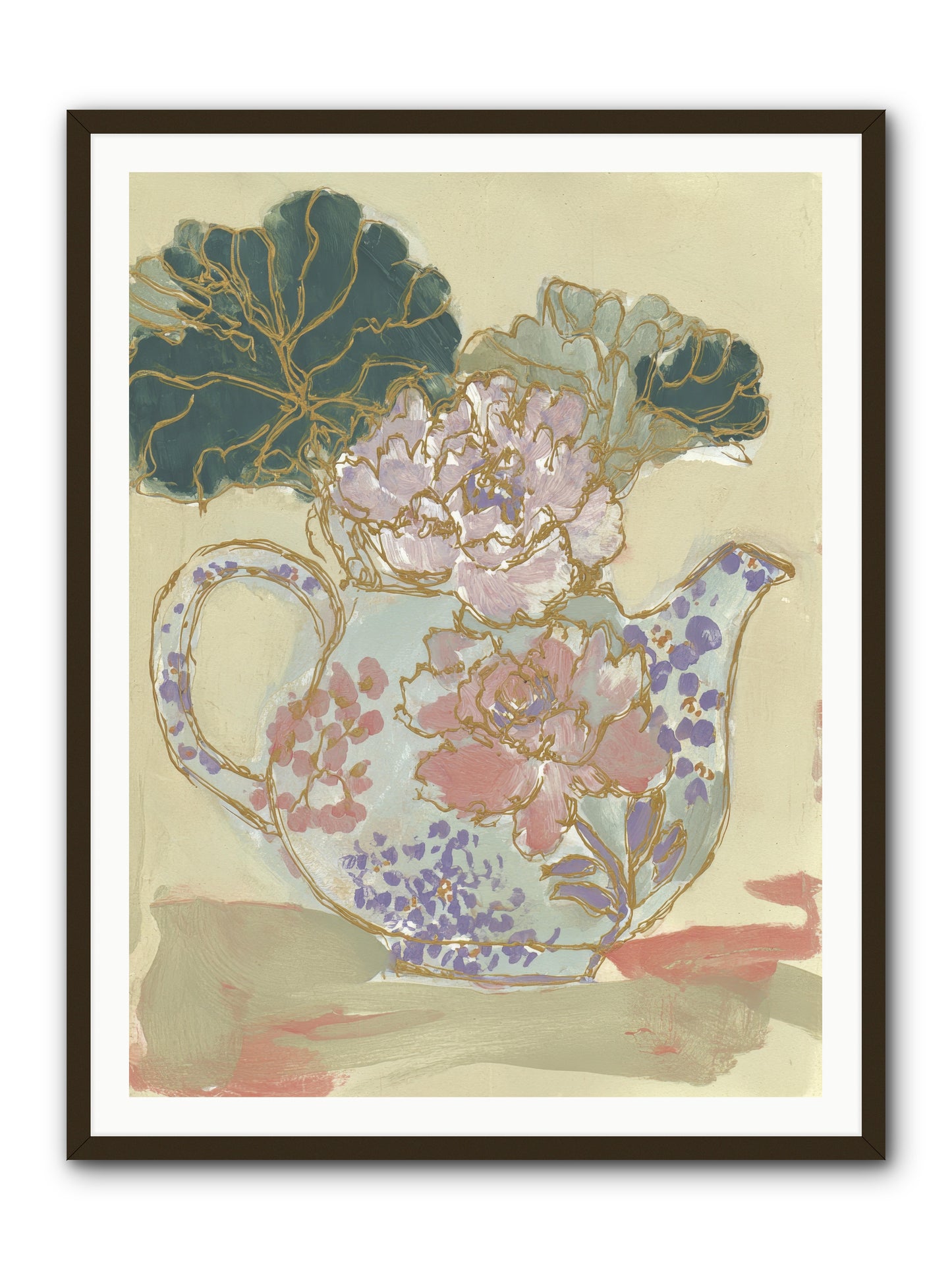 Garden Interludes No.1 -- Framed Print - Black 36x48
