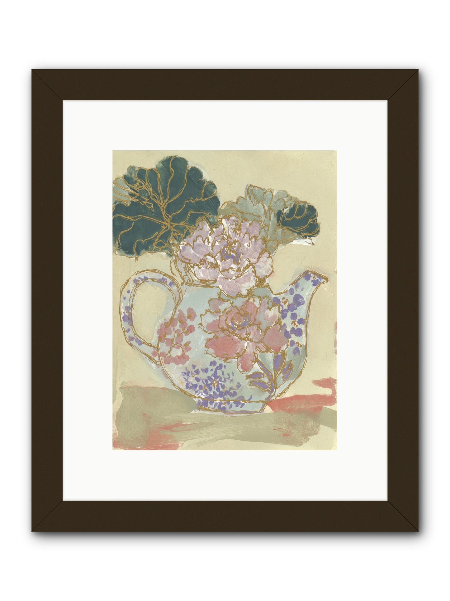 Garden Interludes No.1 -- Framed Print - Black 9x12