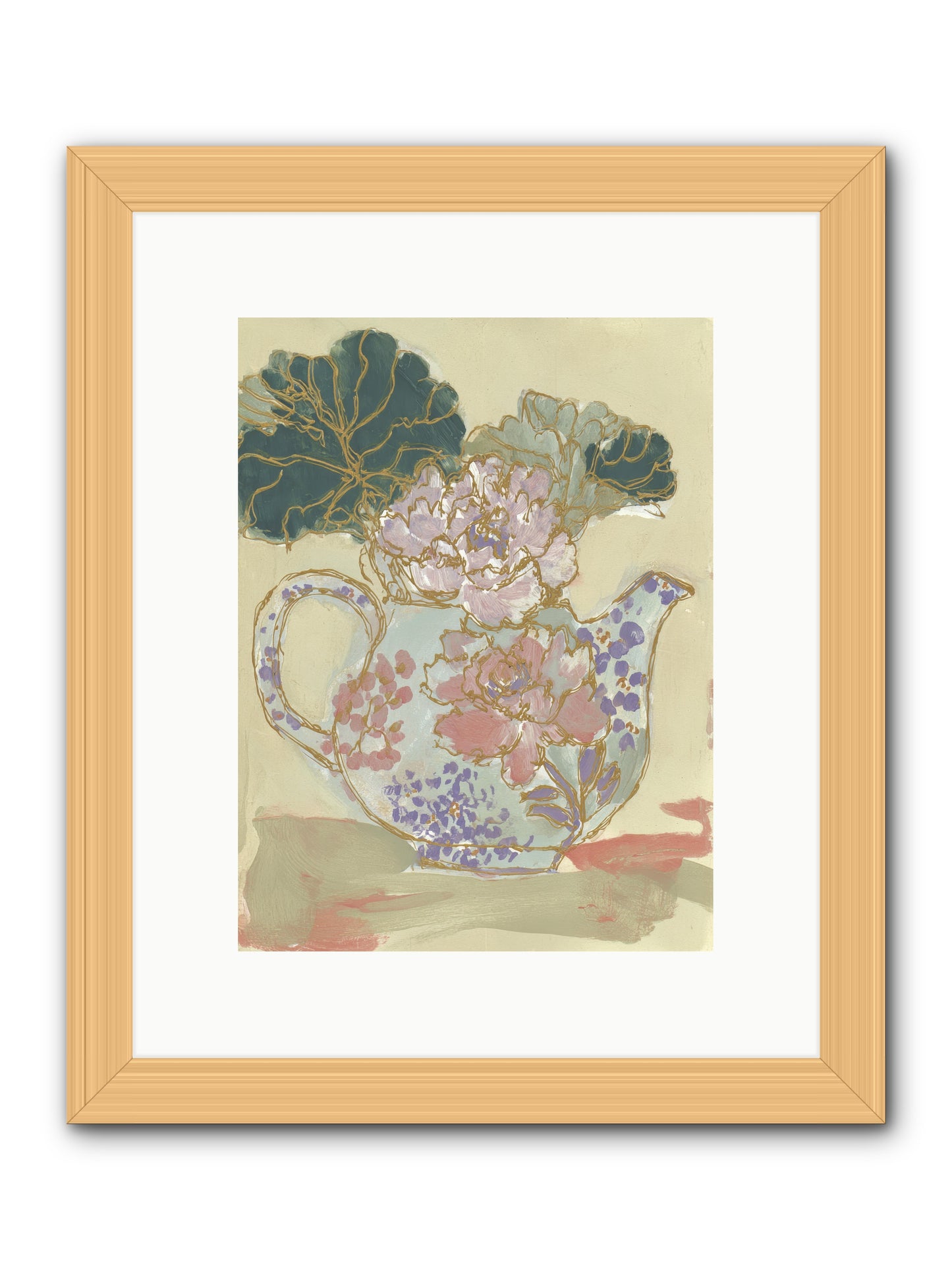 Garden Interludes No.1 -- Framed Print - Natural 9x12