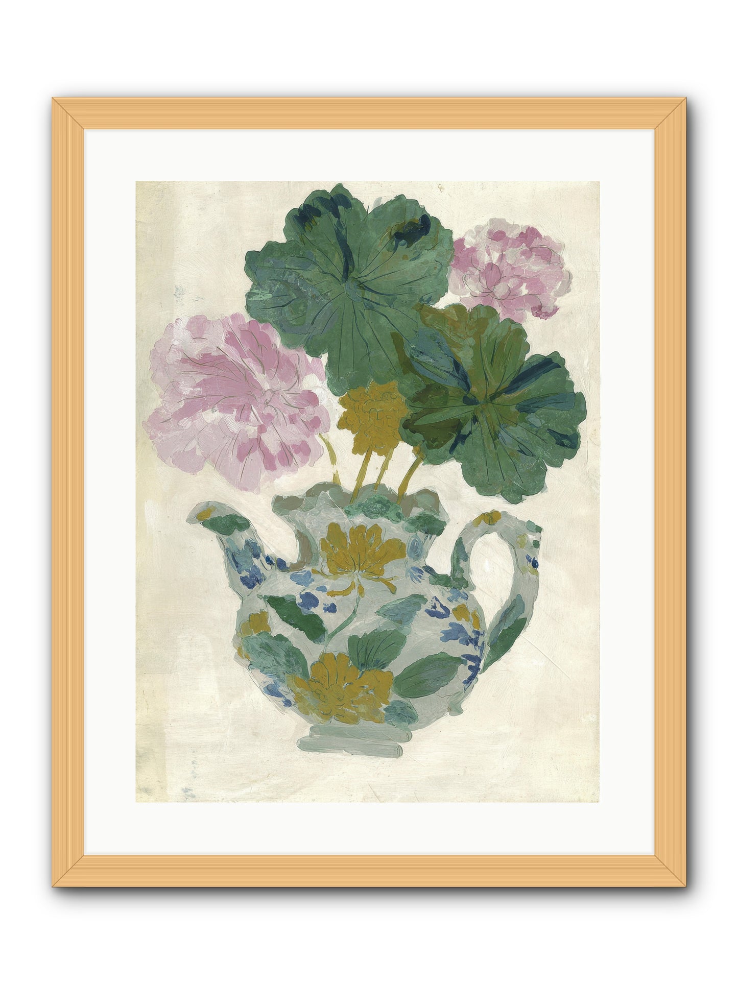 Garden Interludes No.2 -- Framed Print - Natural 18x24