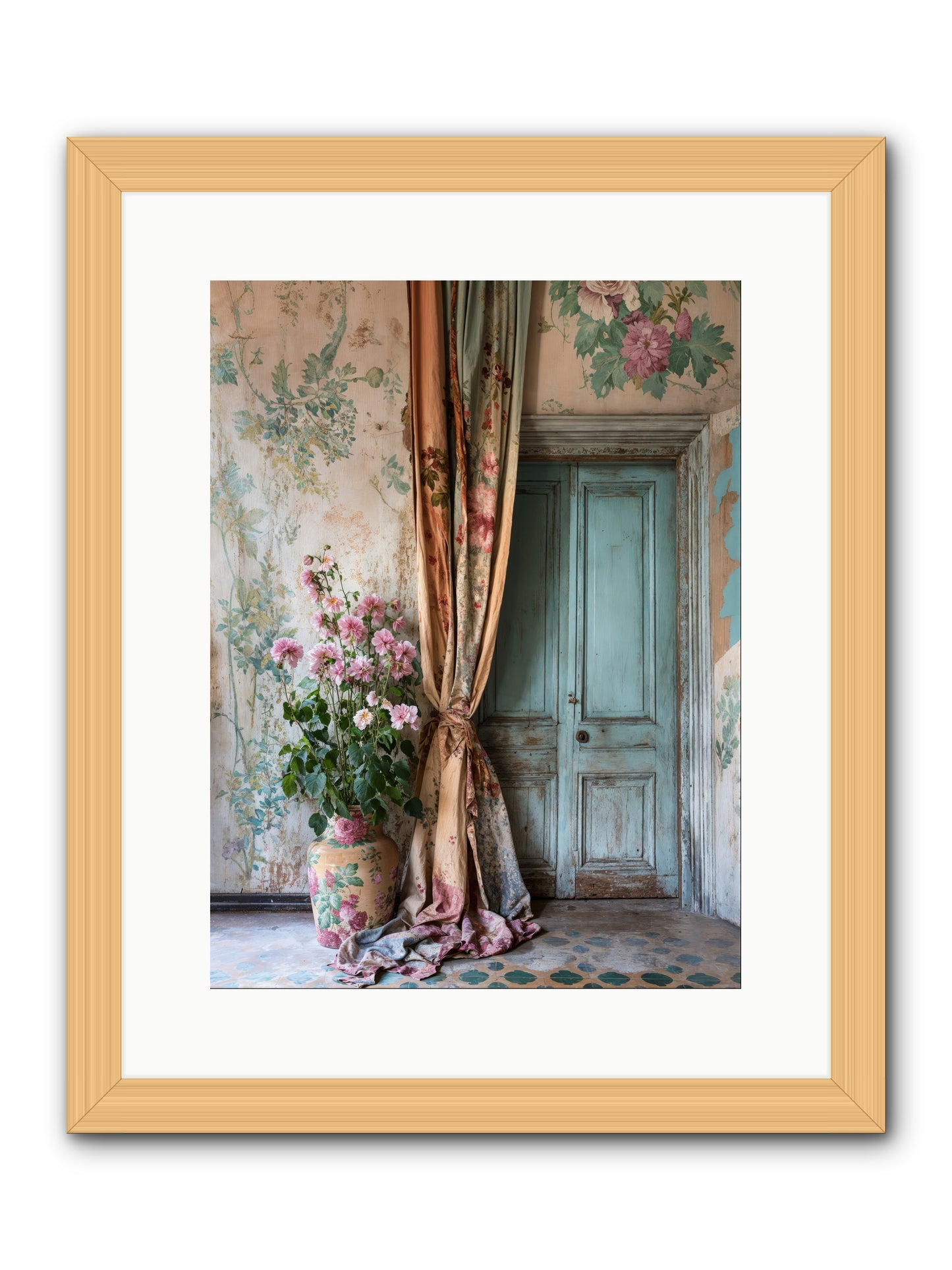 Garden Of Hidden Stars -- Framed Print - Natural 12x16