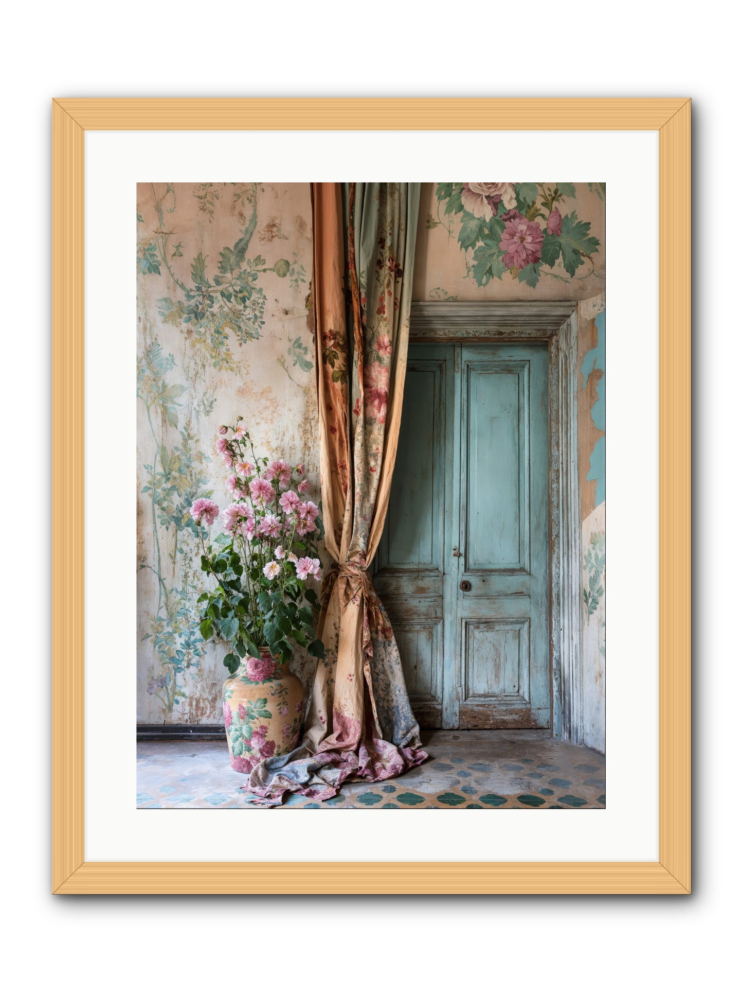 Garden Of Hidden Stars -- Framed Print - Natural 18x24
