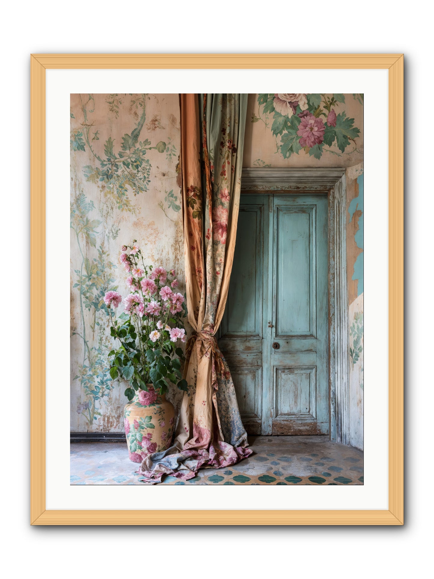 Garden Of Hidden Stars -- Framed Print - Natural 24x32