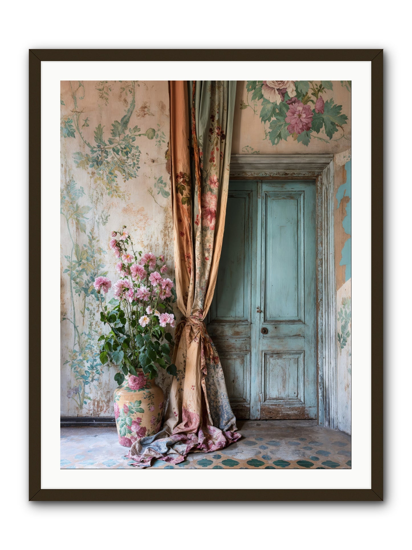 Garden Of Hidden Stars -- Framed Print - Black 30x40