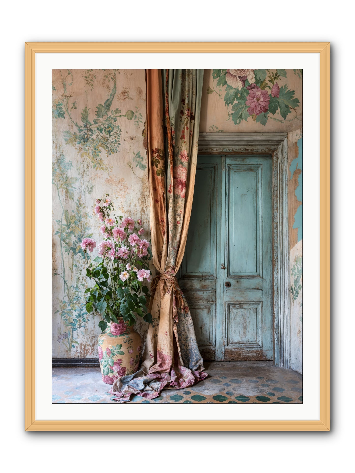 Garden Of Hidden Stars -- Framed Print - Natural 30x40