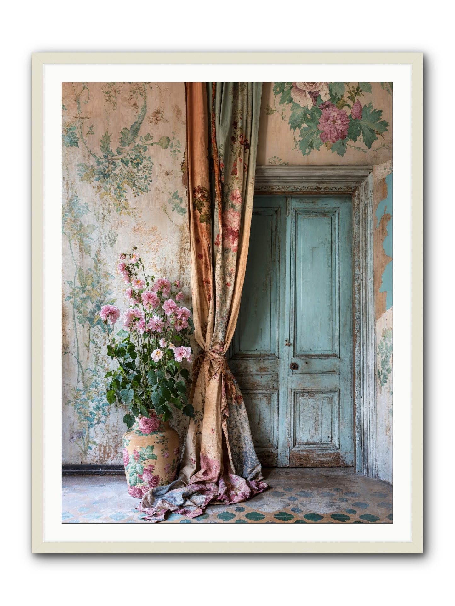 Garden Of Hidden Stars -- Framed Print - White 36x48