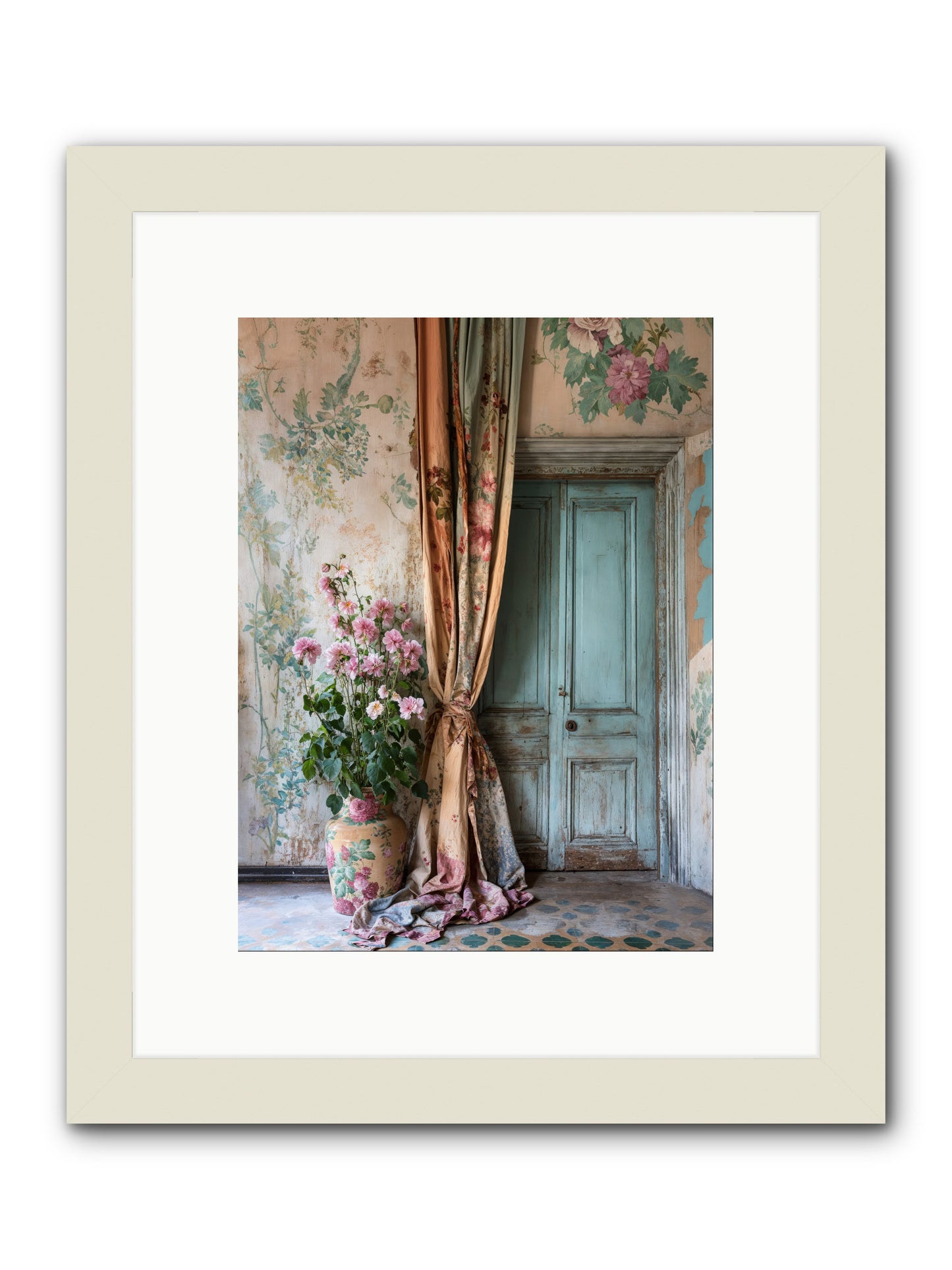 Garden Of Hidden Stars -- Framed Print - White 9x12
