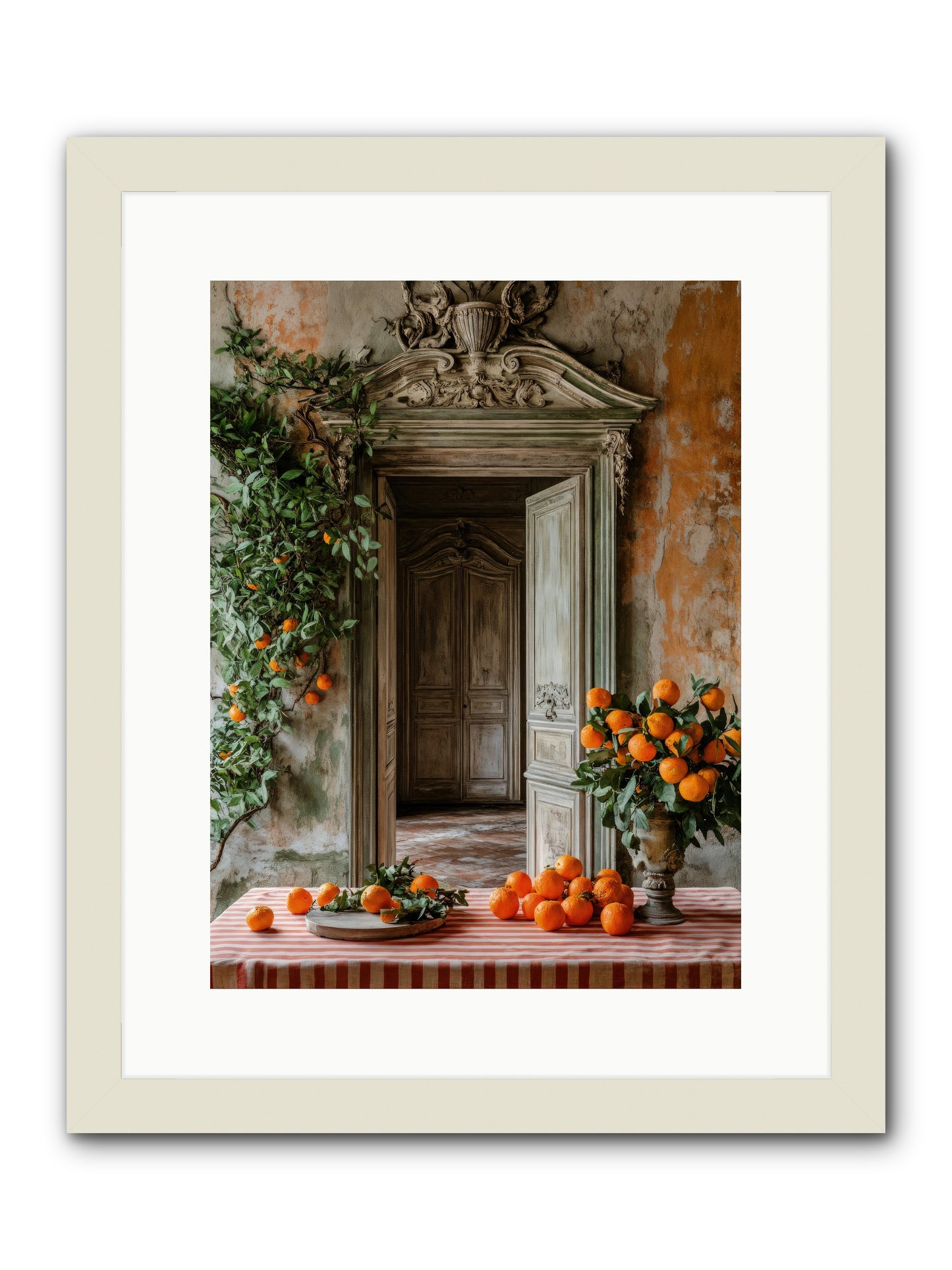 Garden Of Lost Dukes -- Framed Print - White 12x16