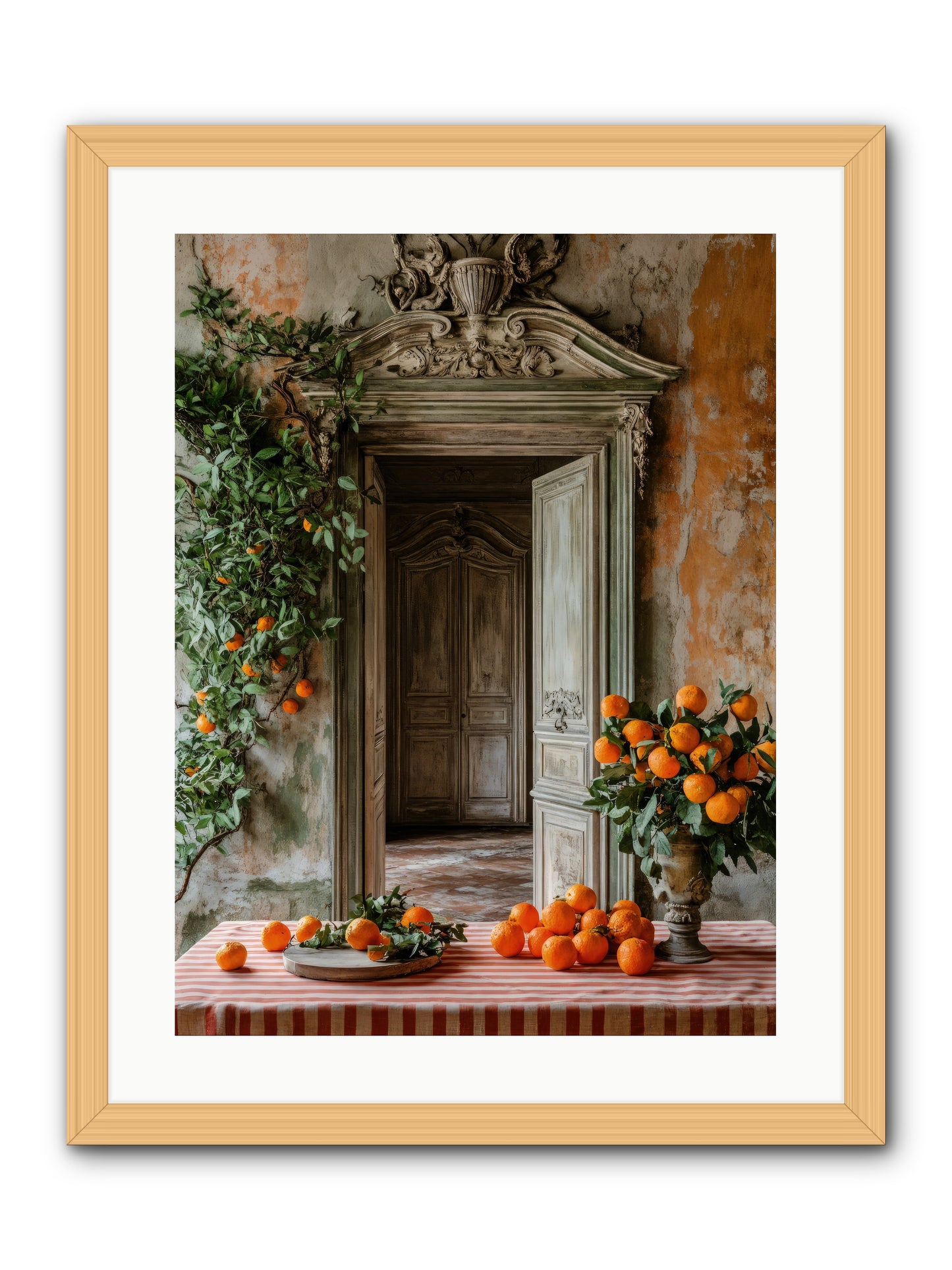 Garden Of Lost Dukes -- Framed Print - Natural 18x24