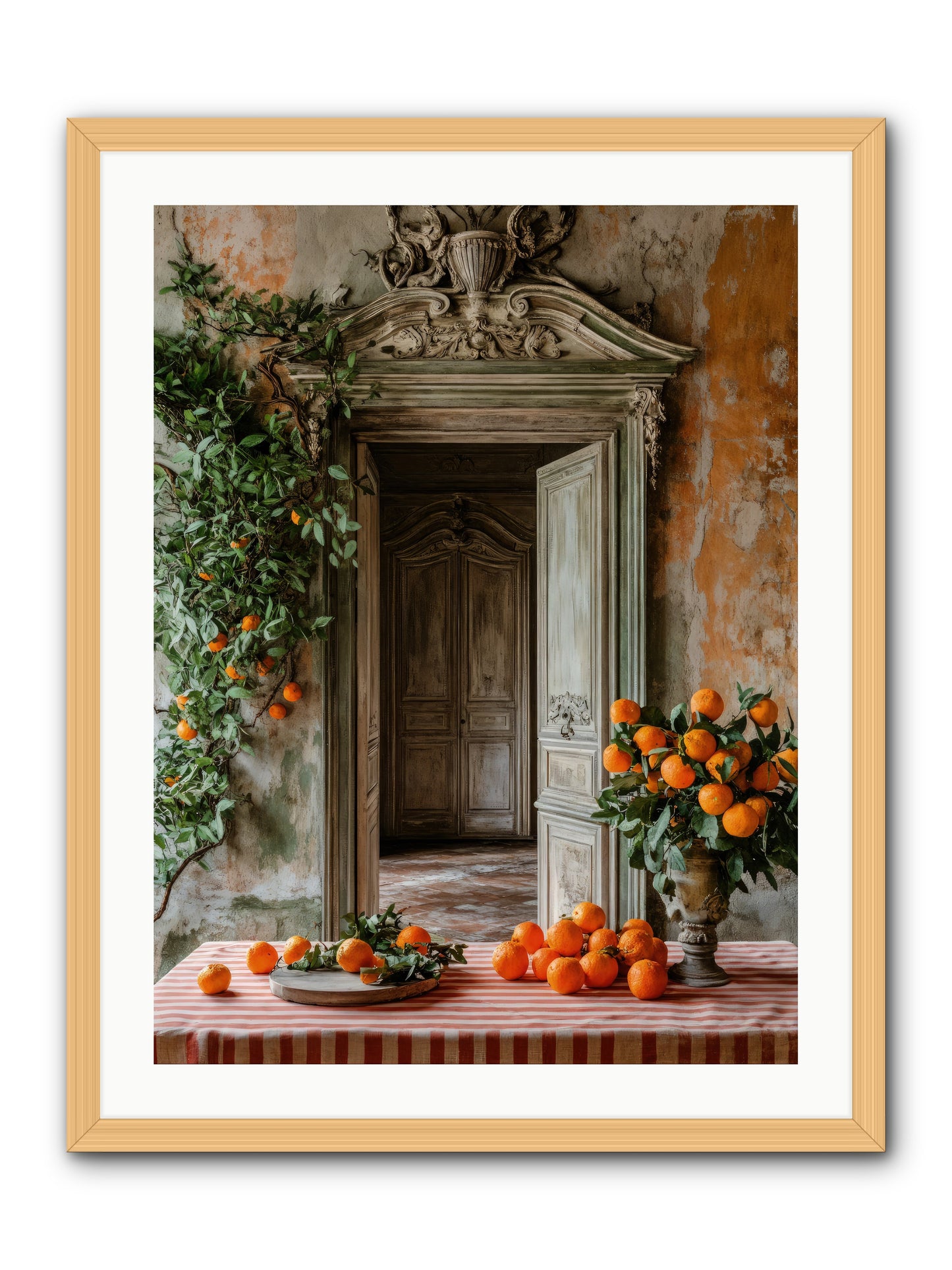 Garden Of Lost Dukes -- Framed Print - Natural 24x32