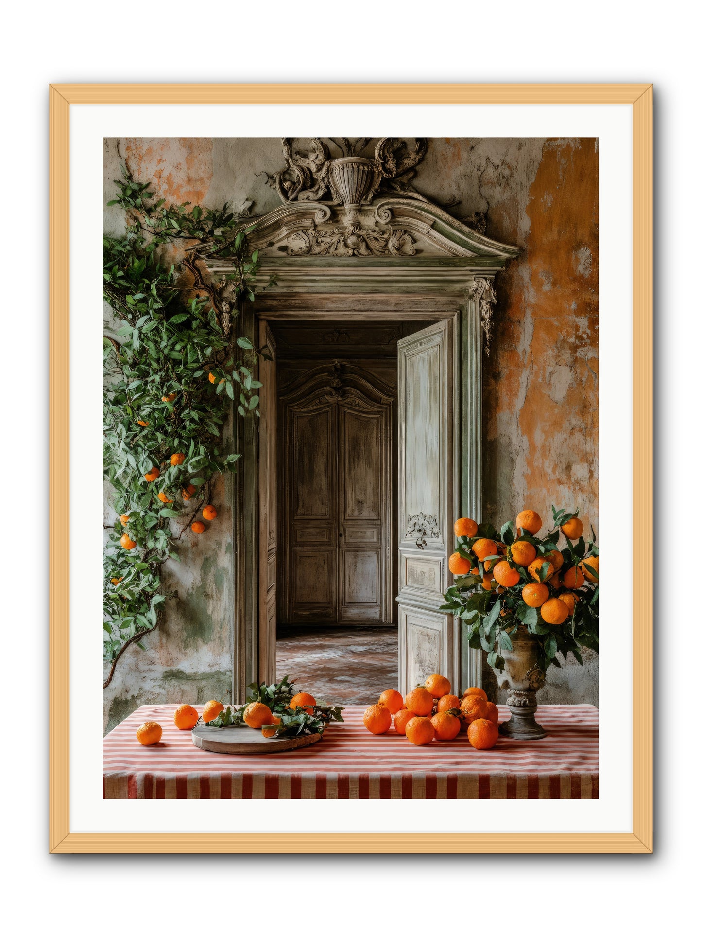 Garden Of Lost Dukes -- Framed Print - Natural 30x40