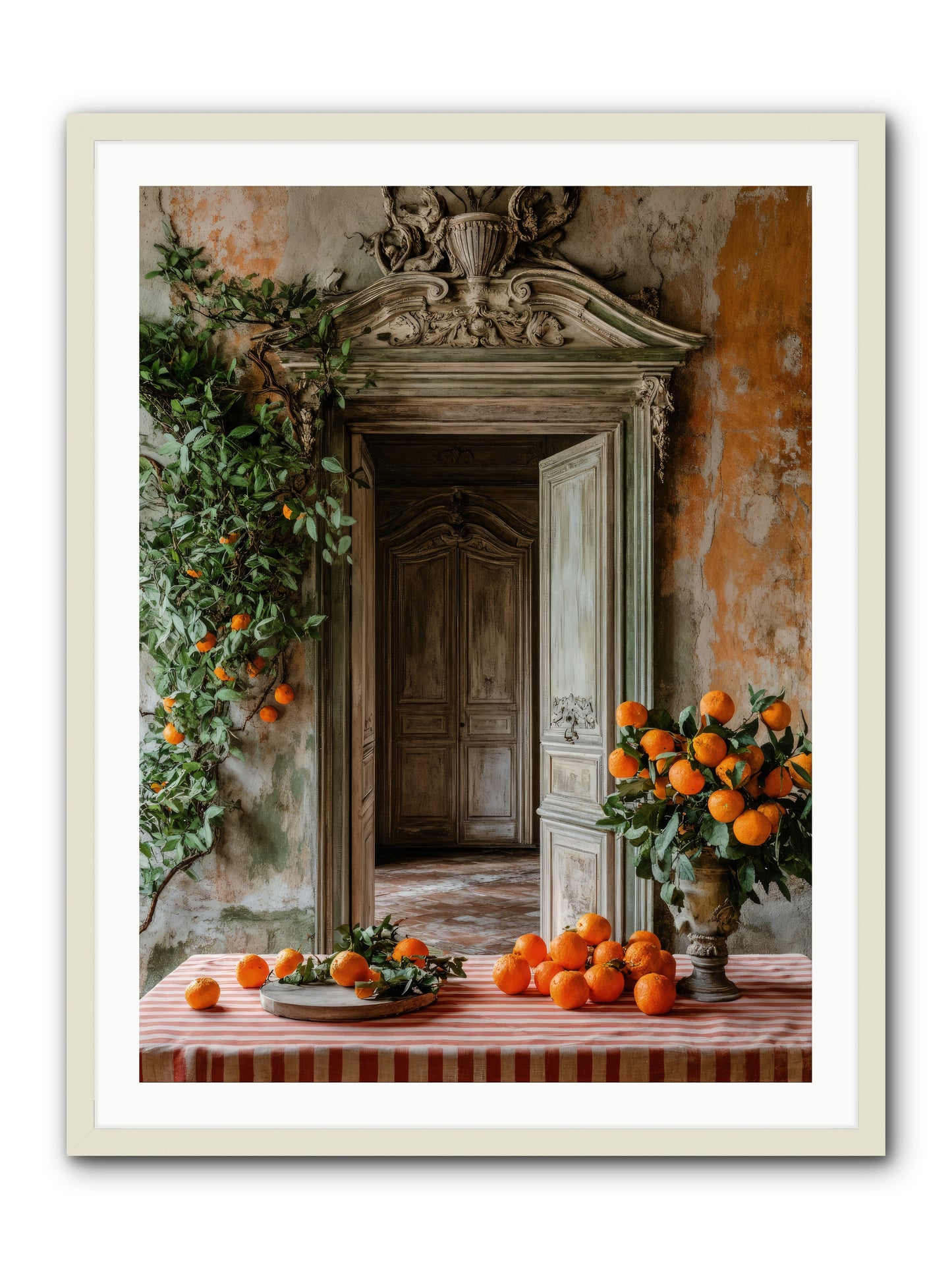 Garden Of Lost Dukes -- Framed Print - White 30x40